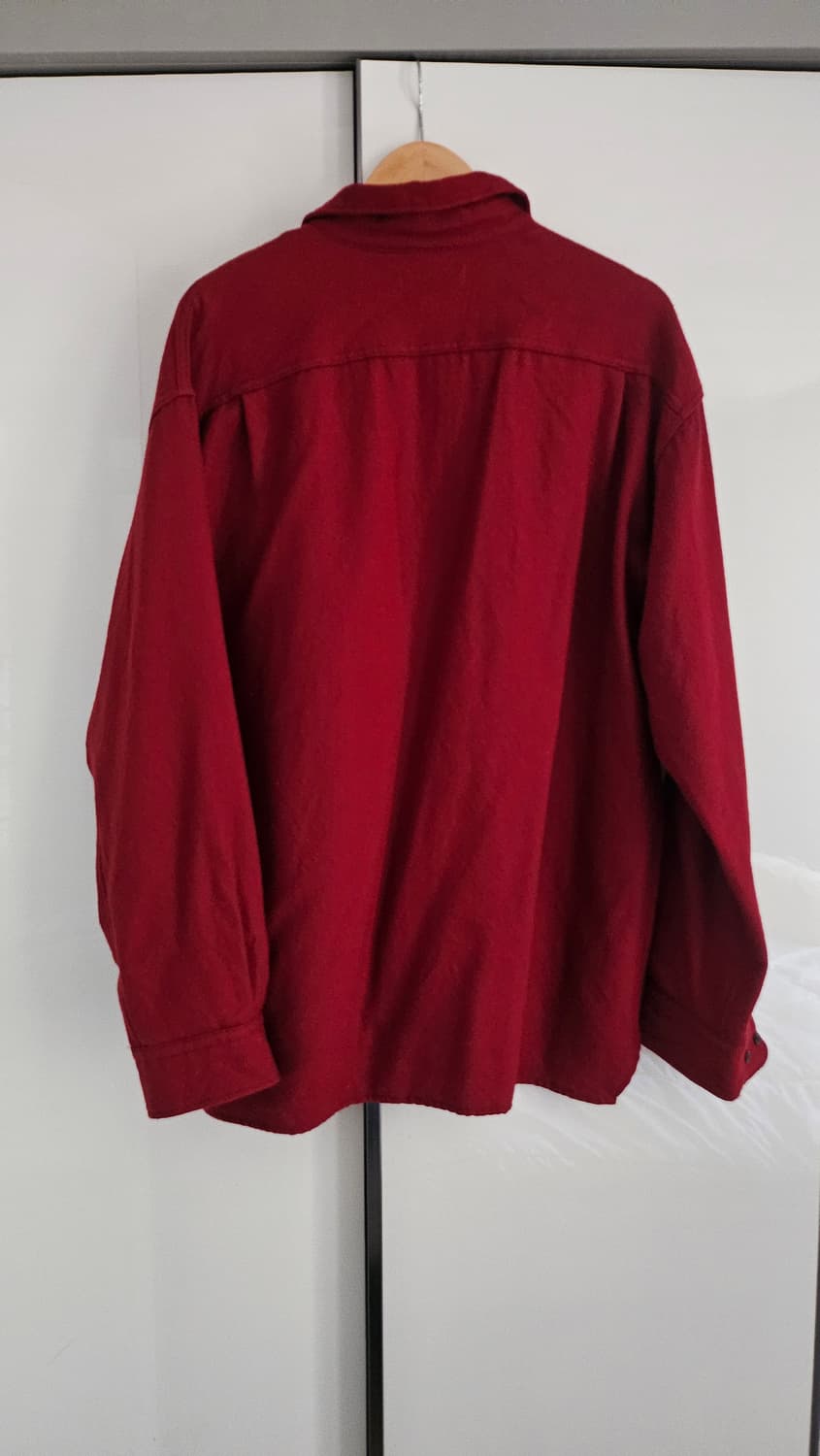 비이커 수입 정품 - 마카(marka) 울 하프 집업 셔츠 (버건디) 상품이미지2