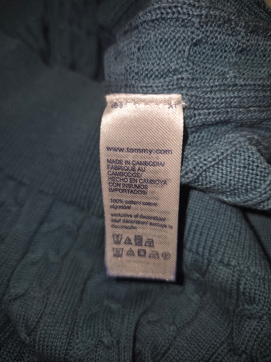 타미힐피거 케이블 반팔 민트 니트 L  상품이미지4