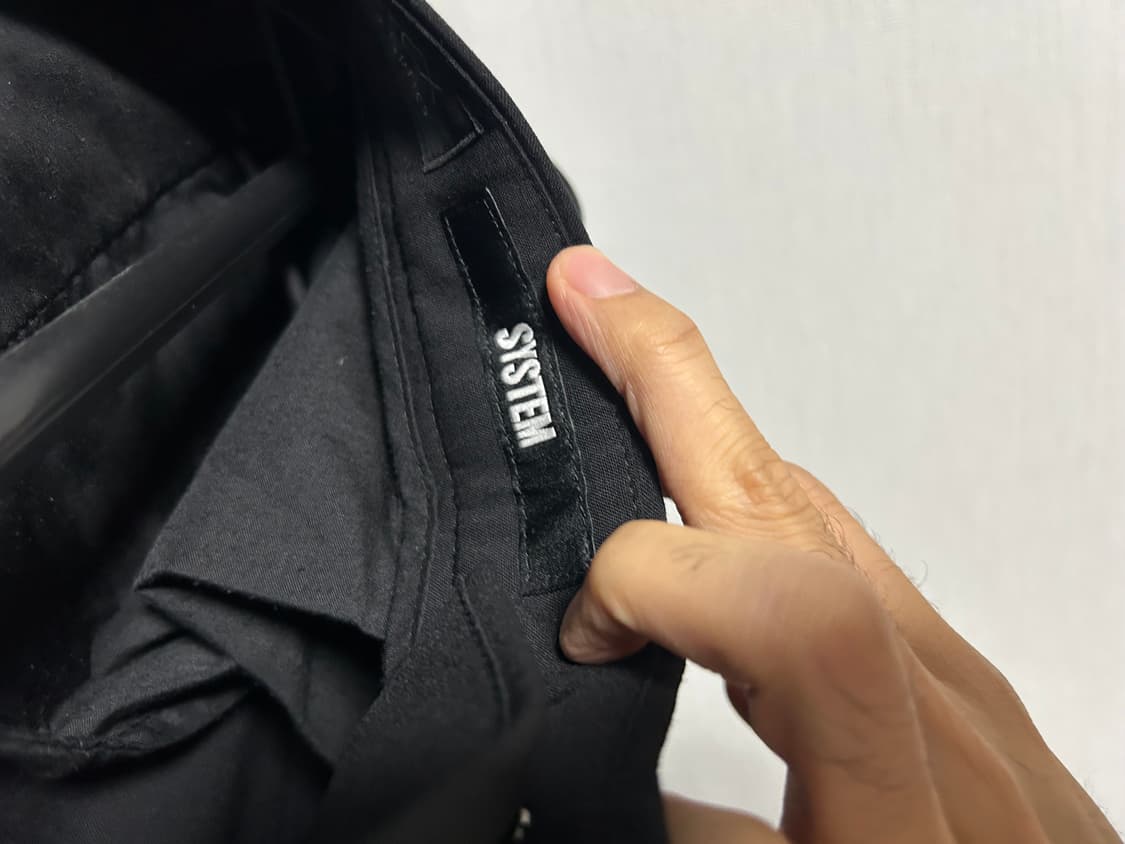 SYSTEM 검정 슬랙스 상품이미지3