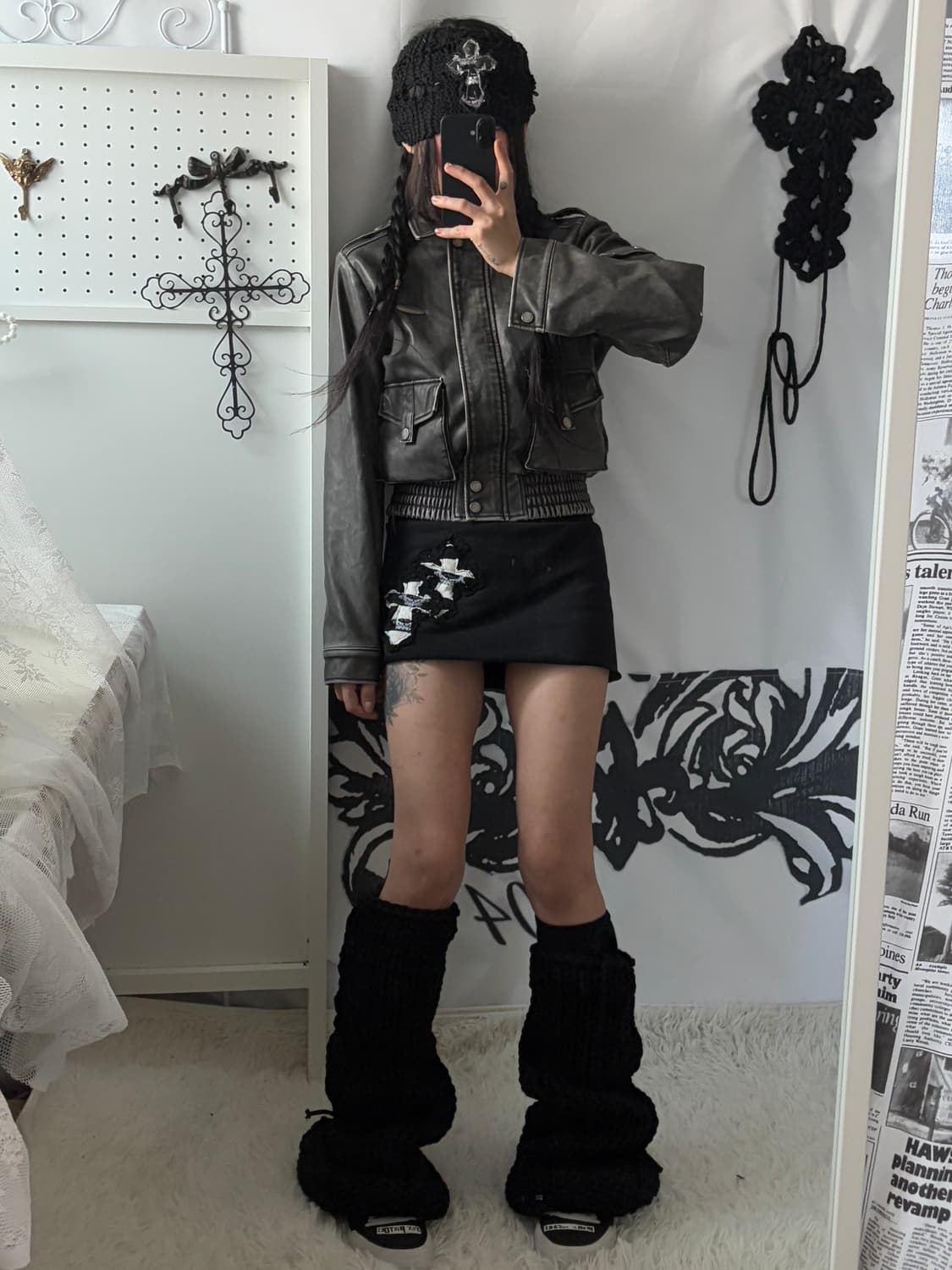 • Bohemian Seoul Leather Bomber Washed G 상품이미지3
