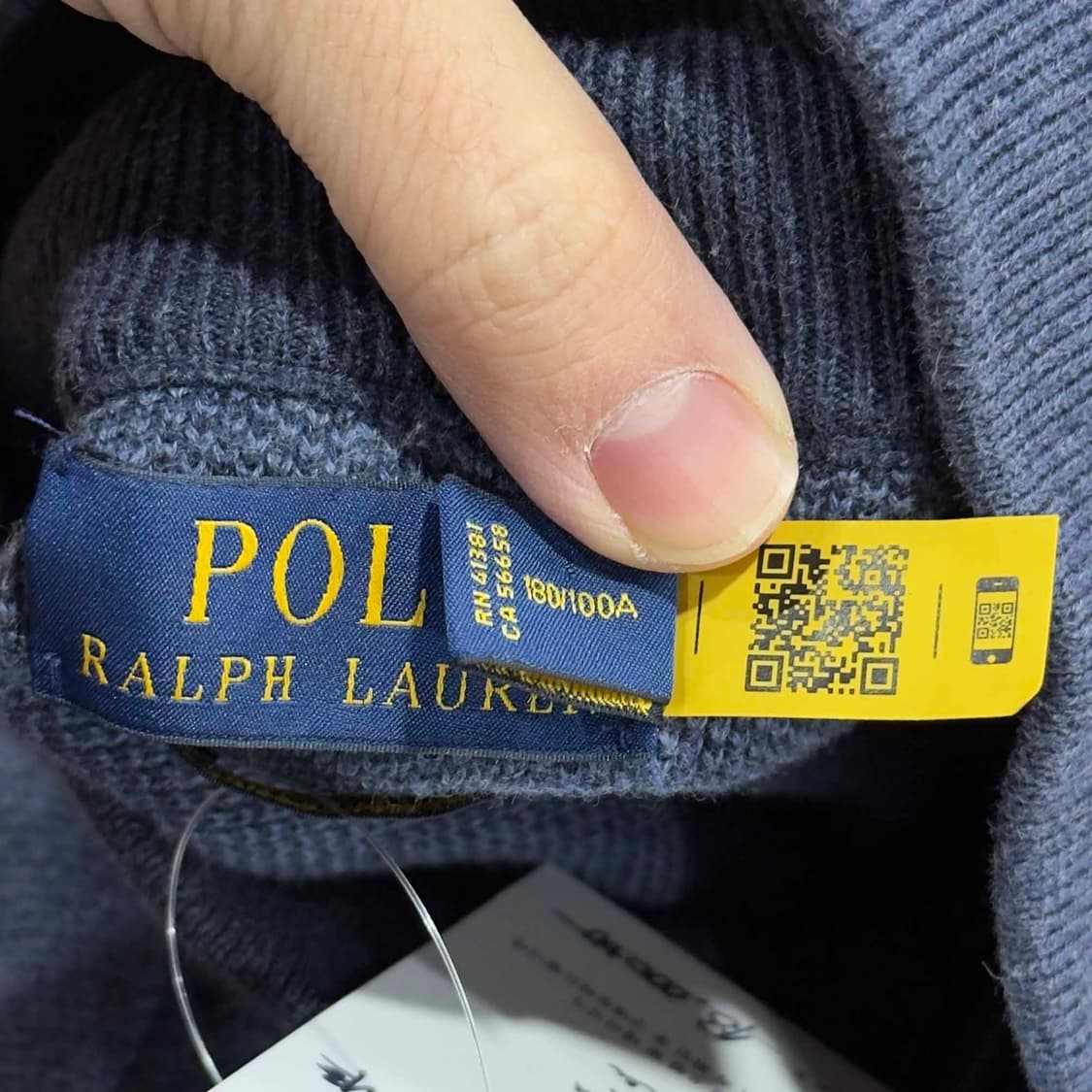 폴로 랄프로렌 피마코튼 하프집업 니트 상품이미지5