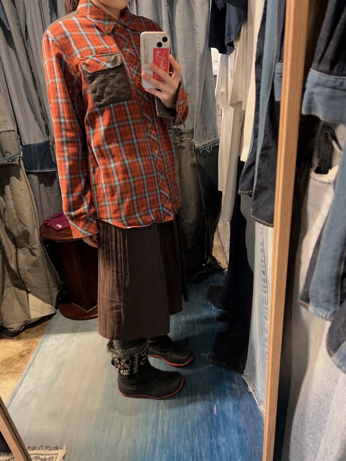 44-66 ) Marmot Plaid Flannel Shirt 상품이미지2