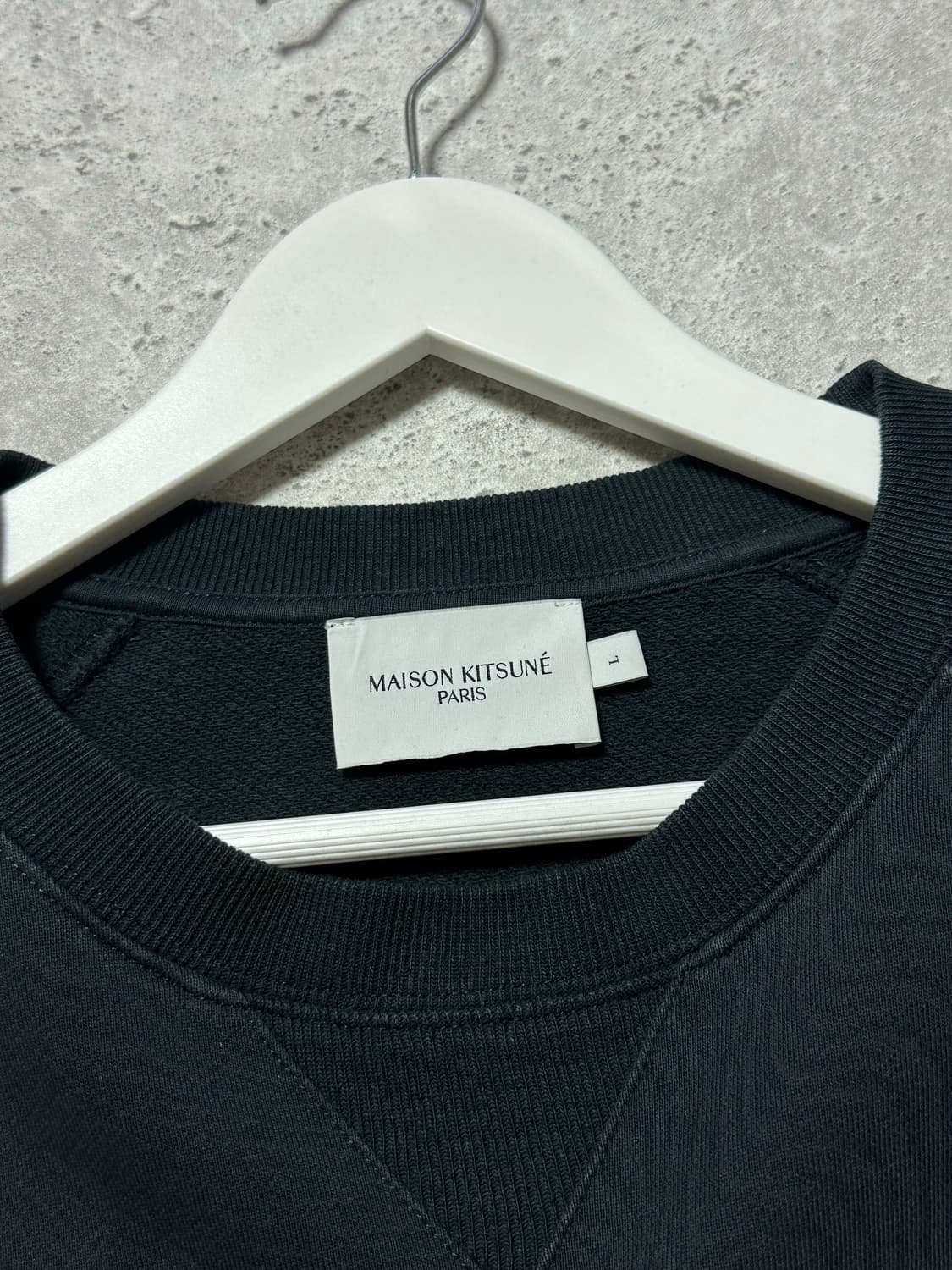 메종키츠네 더블폭스 로고 블랙 맨투맨 상품이미지4