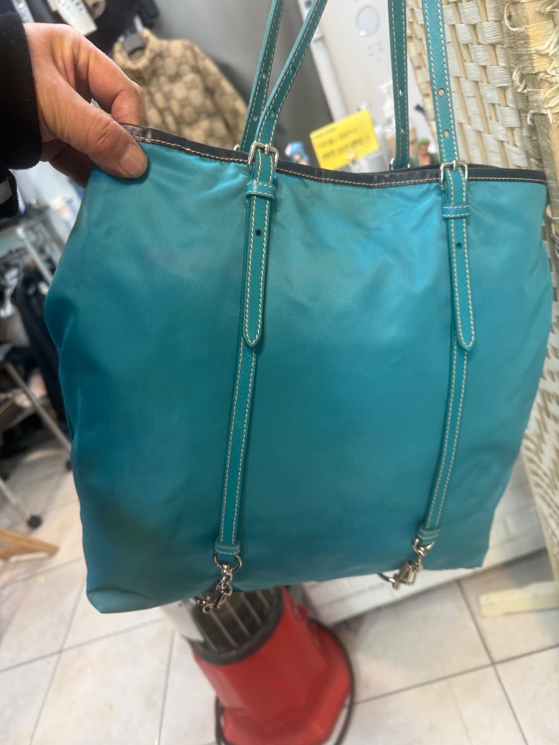 정품 프라다 나일론 쇼퍼백 팝니다 상품이미지4