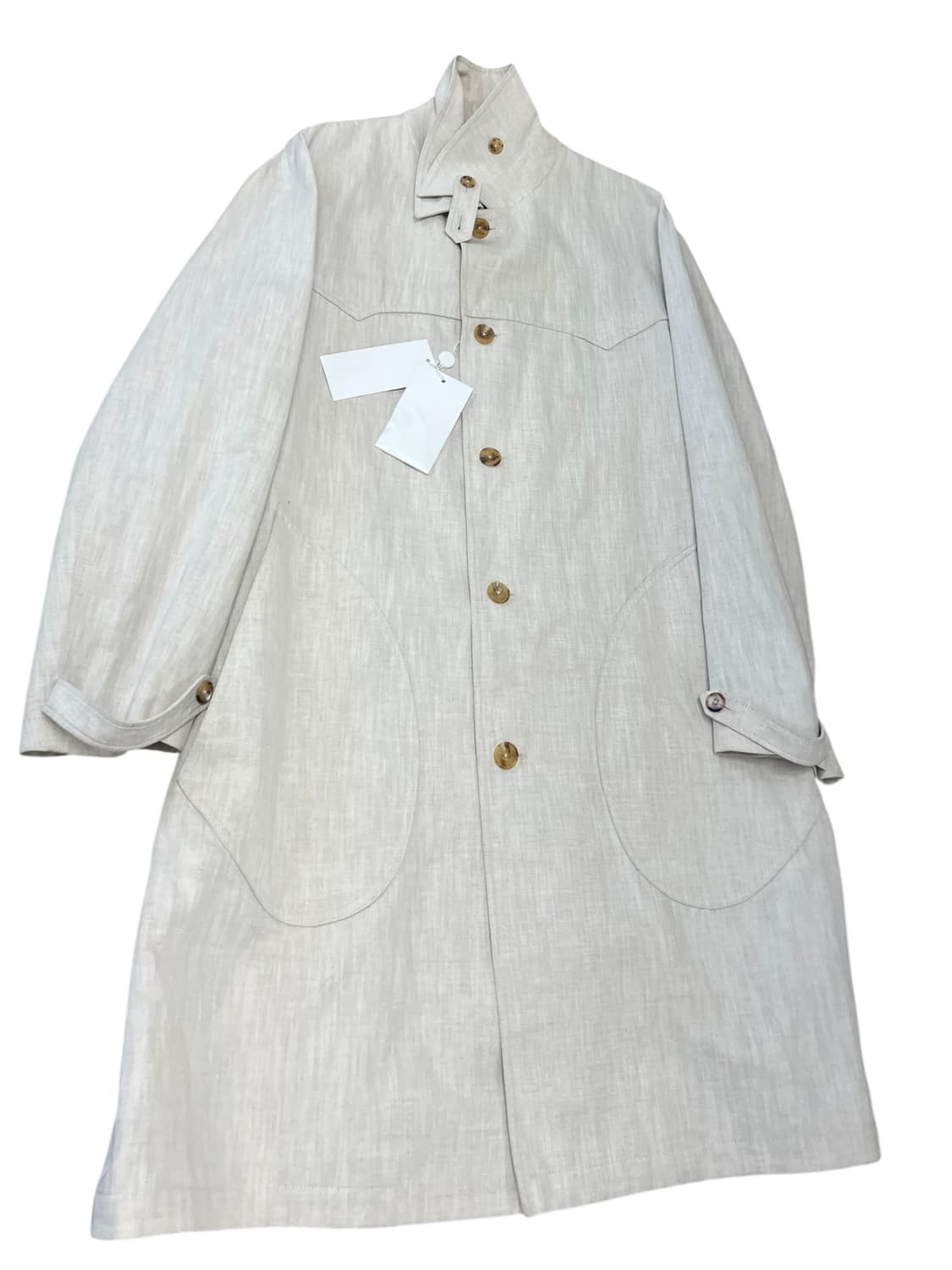 마르지엘라 밀리터리 린넨 오픈 카코트 상품이미지9