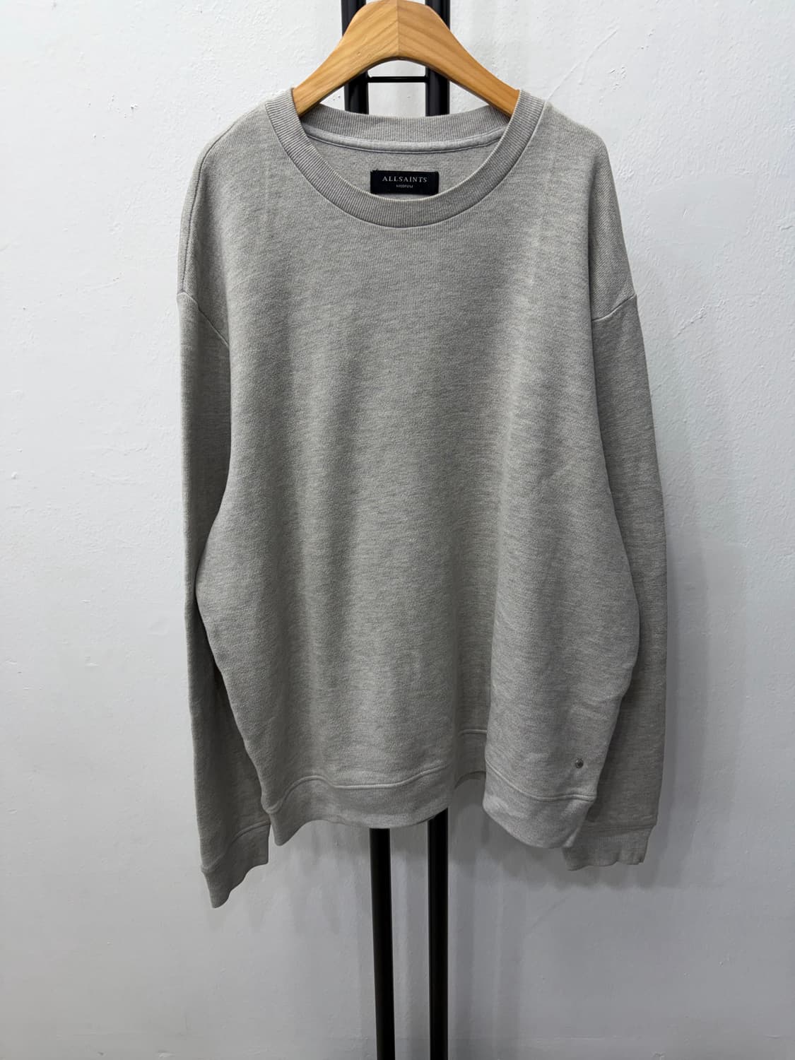 정품) 올세인츠 오버핏 그레이 맨투맨 M  상품이미지1