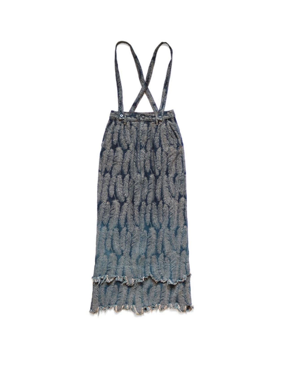 캐피탈 12oz 깃털 데님 멜빵 스커트 KAPITAL 상품이미지1