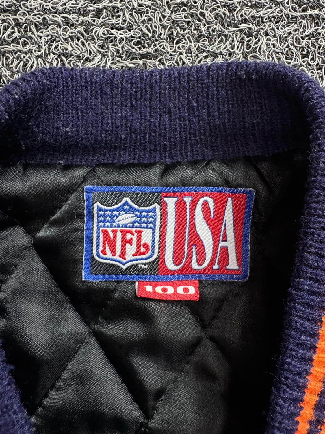 NFL USA 오리지날 시카고 베어스 모직 바시티 자켓 2052 상품이미지3