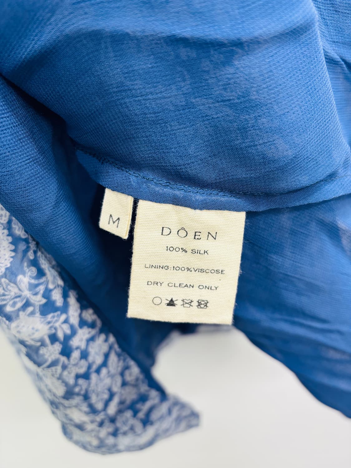 DOEN(도엔) 하이엔드 실크100% 플로럴 프릴 원피스 상품이미지4