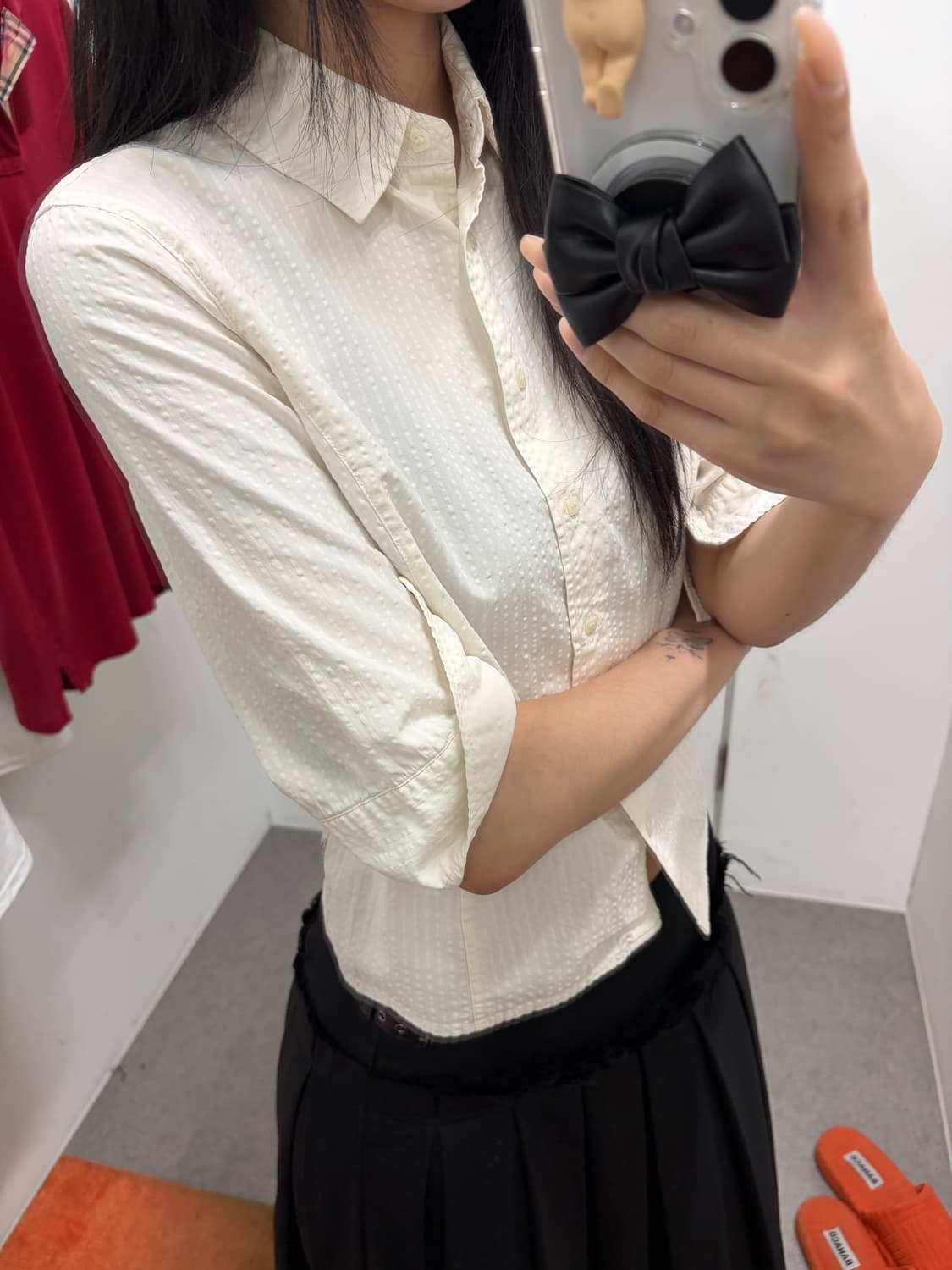 아르마니 진스 엠보 7부 셔츠 상품이미지7