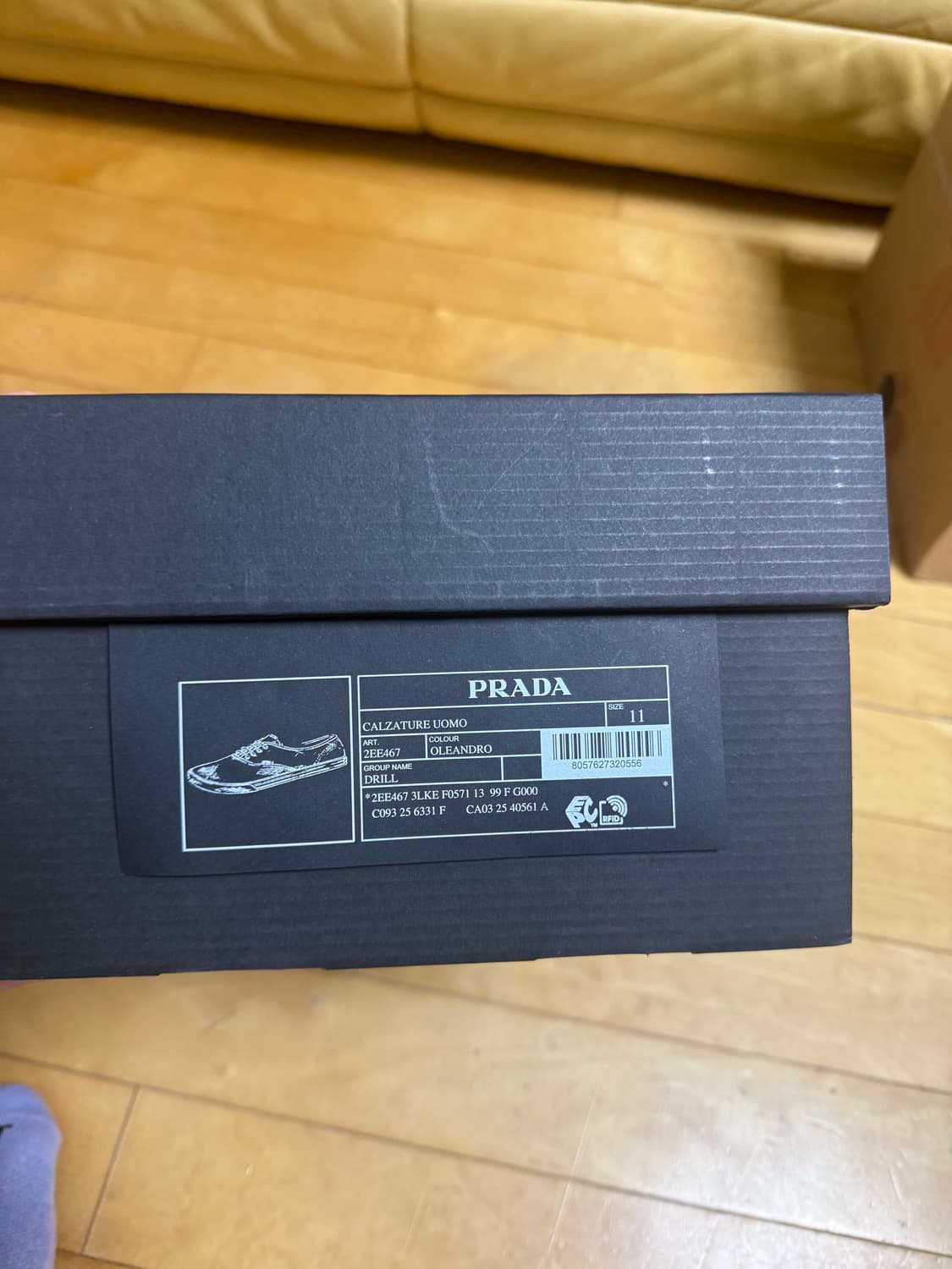 PRADA 26ss 드릴 스니커즈 11 uk 상품이미지4