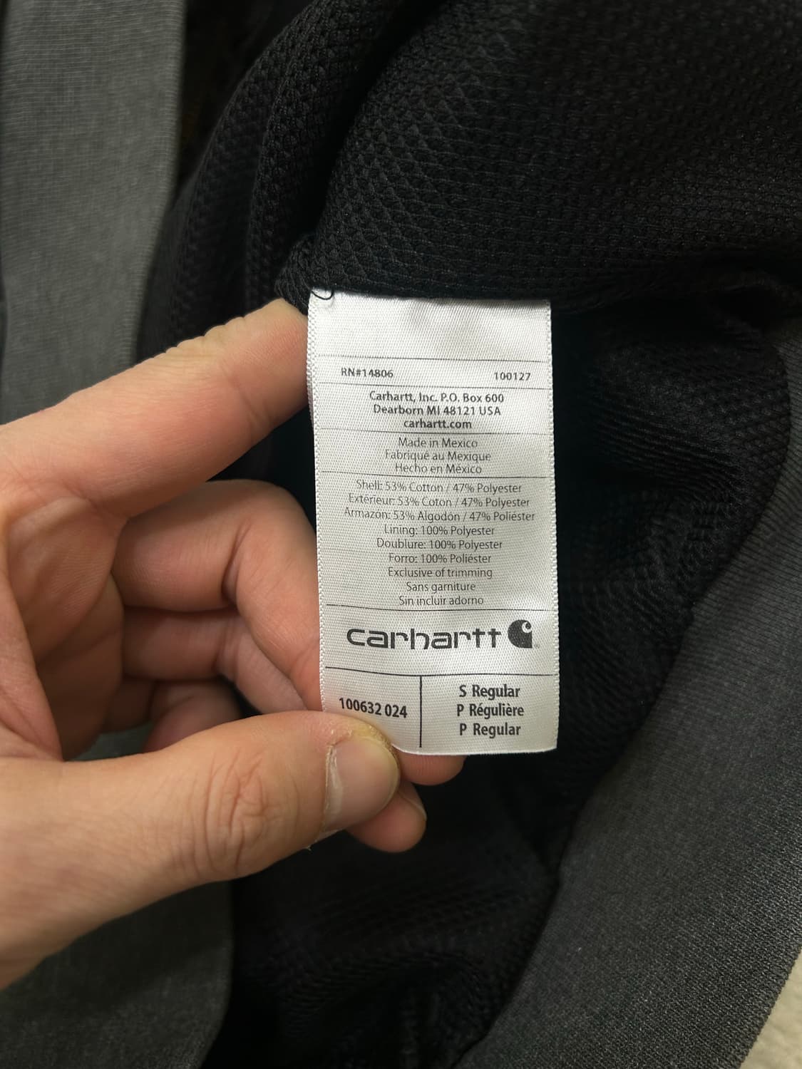 [S]칼하트 써멀 후드집업/카본헤더 상품이미지7