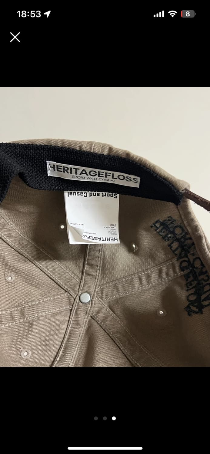 헤리티지플로스 CREST CANVAS 6 PANEL CAP 상품이미지3