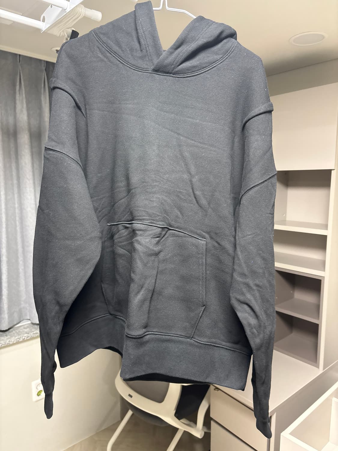 [1] 피스 숄더 드랍 후드티 상품이미지2