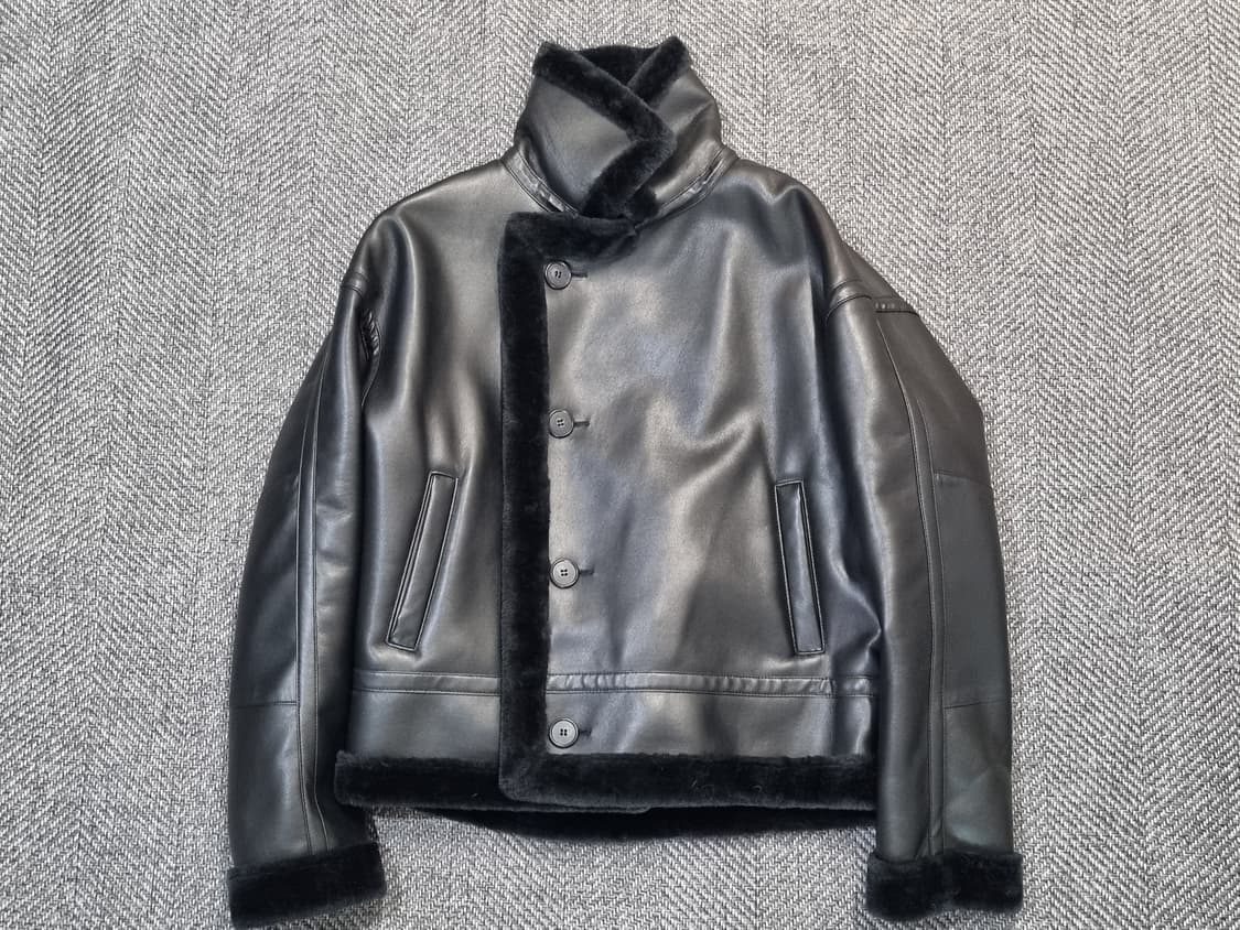 Agingccc — 무톤 라이더 무스탕 자켓 상품이미지5