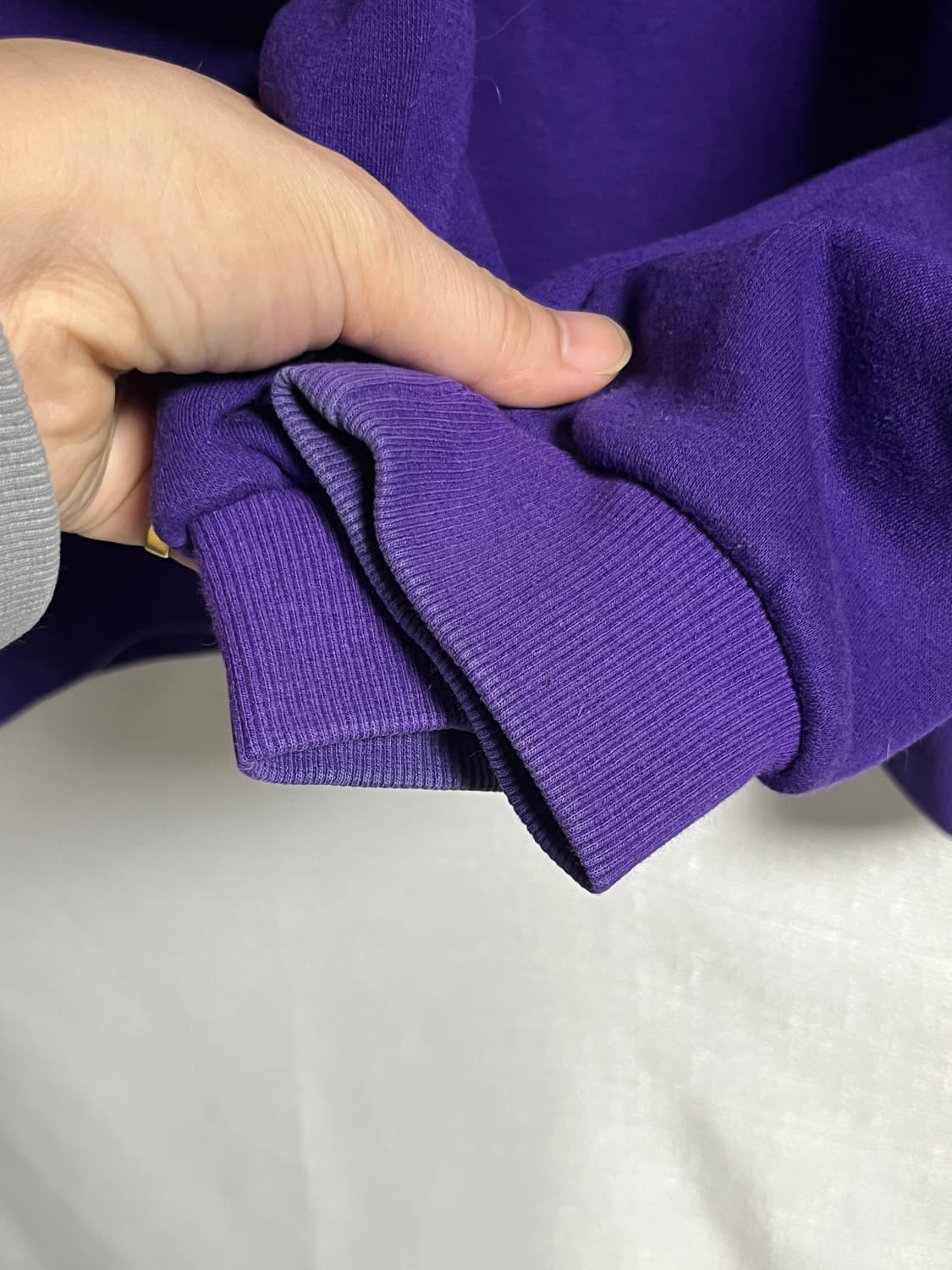 플루크 오버핏 맨투맨 티셔츠 퍼플 2XL 상품이미지2