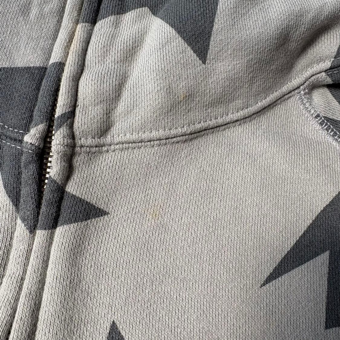 베이프 스타 패턴 후드 집업 상품이미지3