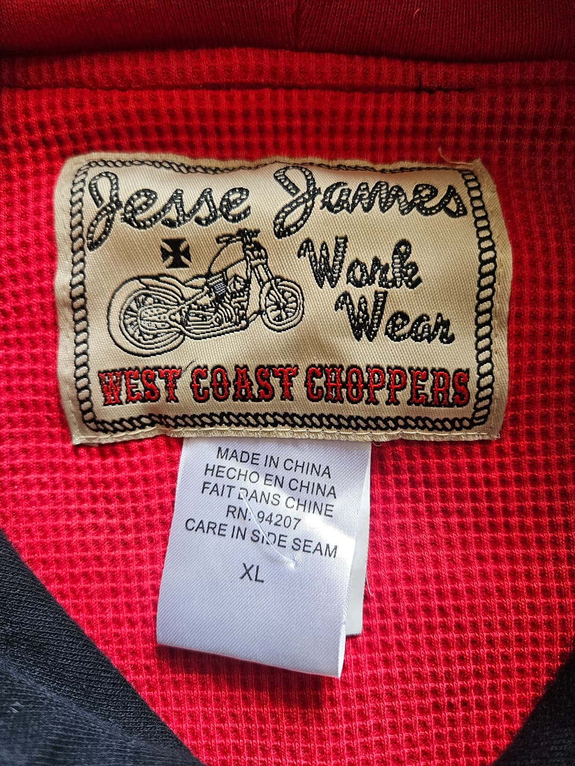 00's og 웨스트코스트차퍼스 써멀 후드 블랙 xl 상품이미지1