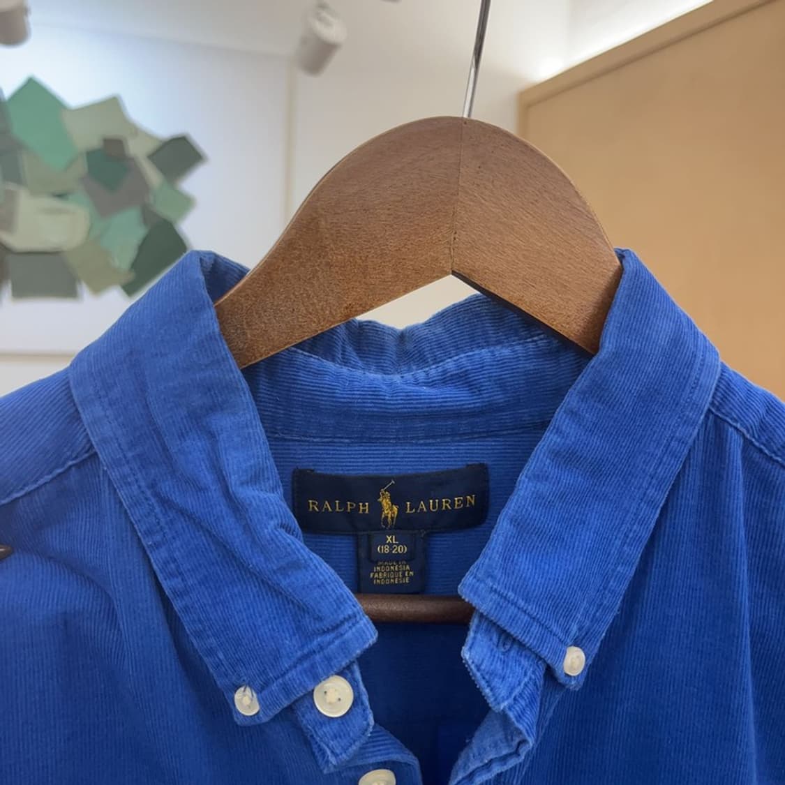 폴로 랄프로렌 올드스쿨 빈티지 코듀로이 골덴 셔츠 XL C07814 상품이미지9