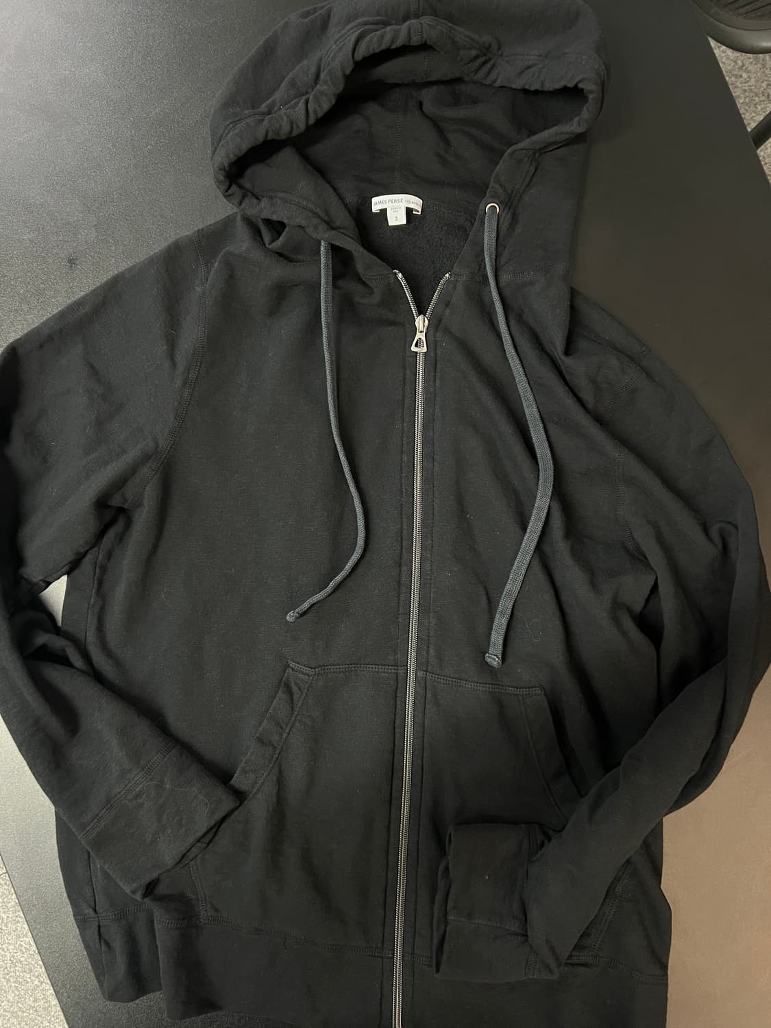 제임스펄스 후드집업 블랙 색상 3사이즈 상품이미지1