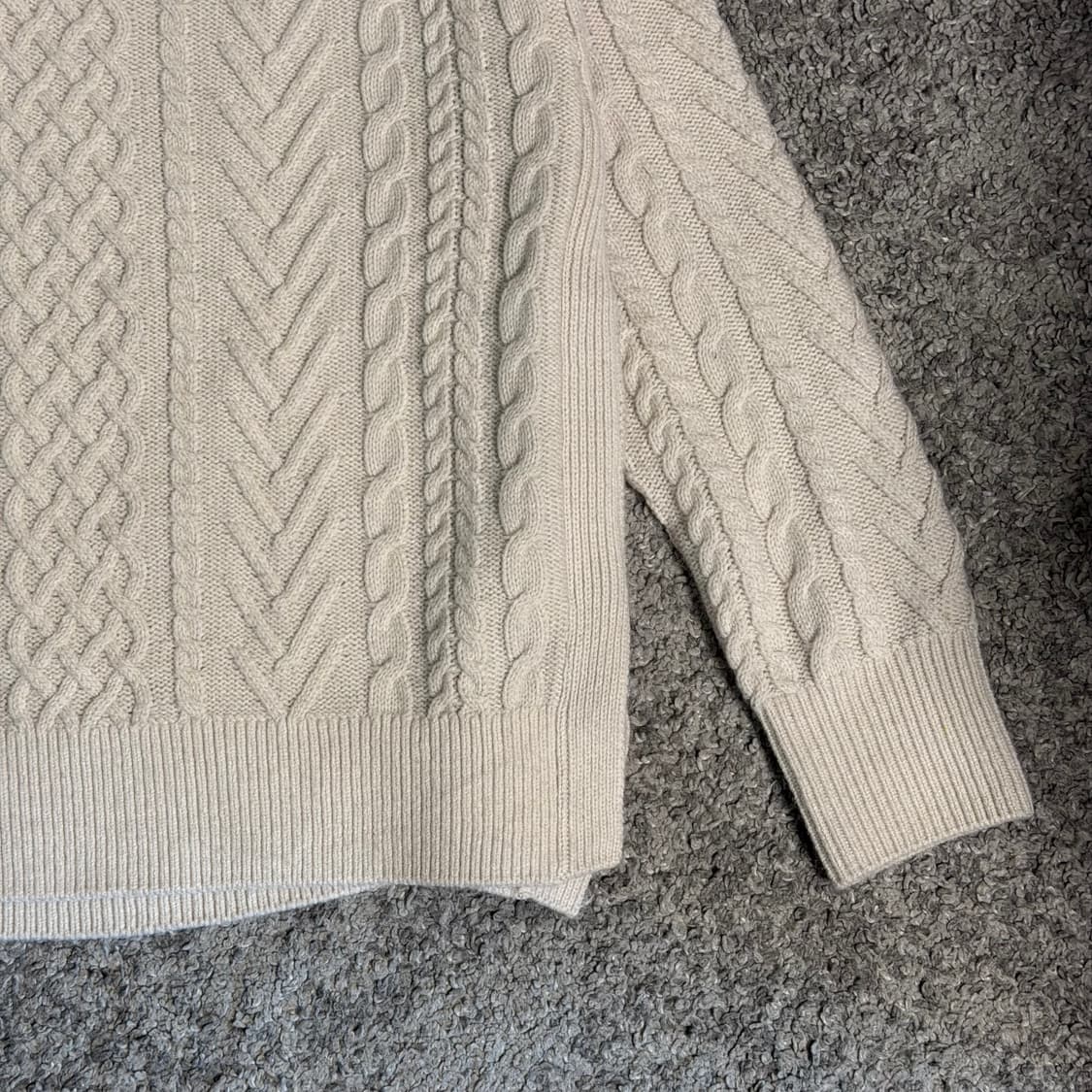 제이프레스 울 케이블 니트 상품이미지3