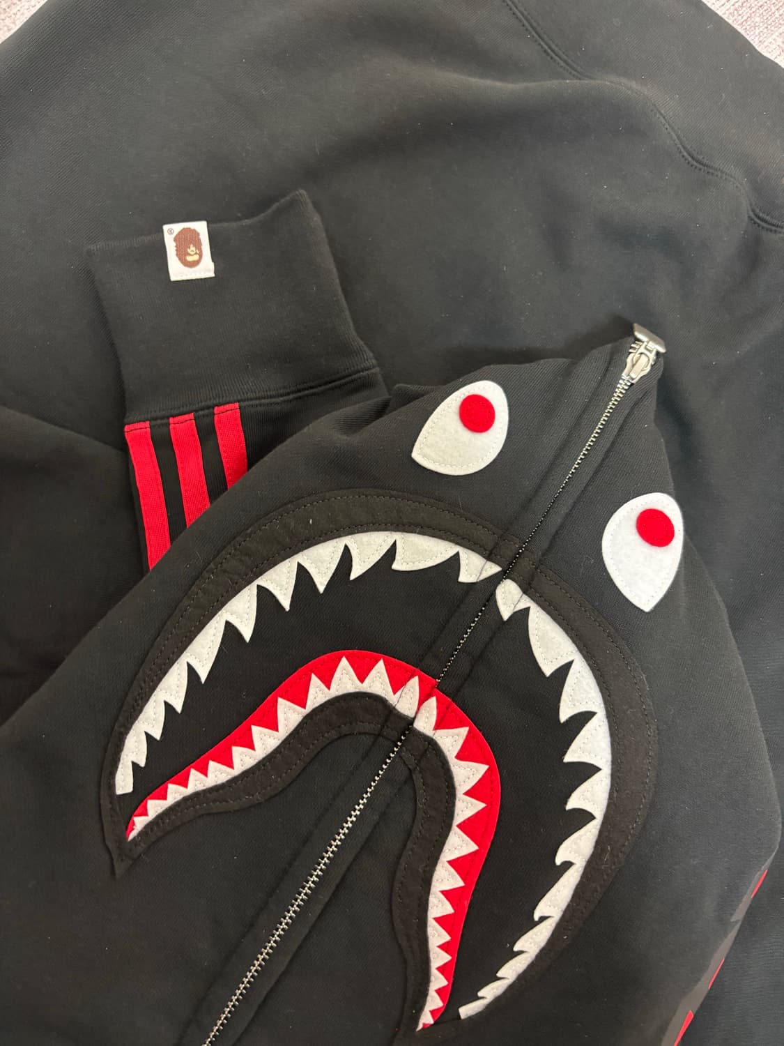 bape 베이프X아디다스 후드집업 3XL XXXL 팝니다. 상품이미지3