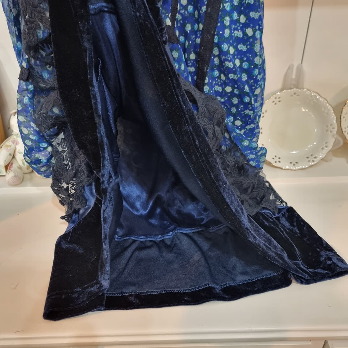 엑시즈팜(axes femme) 딥네이비 플로럴  원피스 상품이미지6