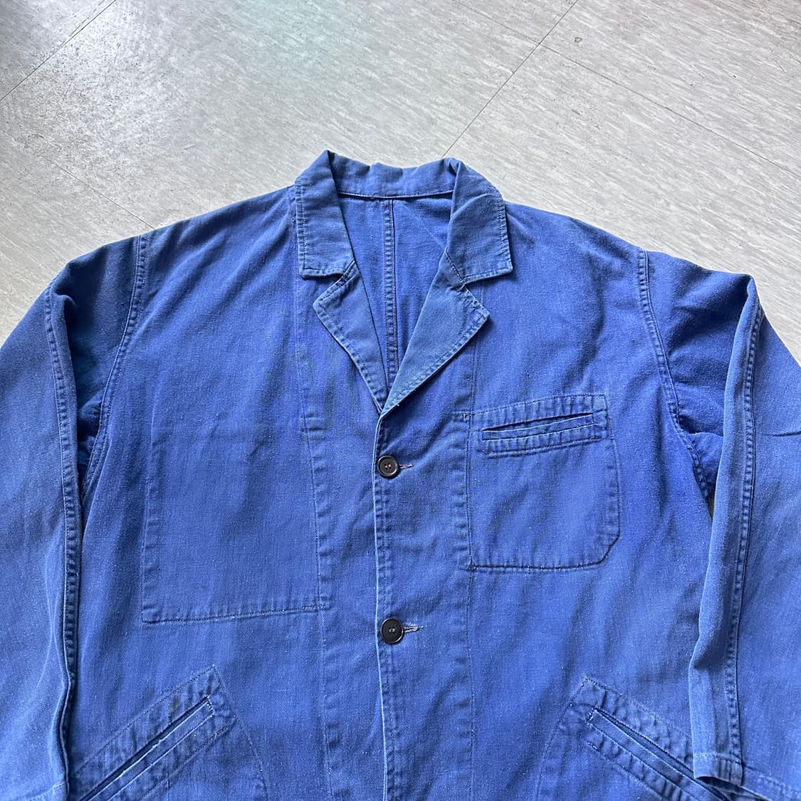 70s 프렌치 워크 자켓 샵코트 MADE IN FRANCE 상품이미지5