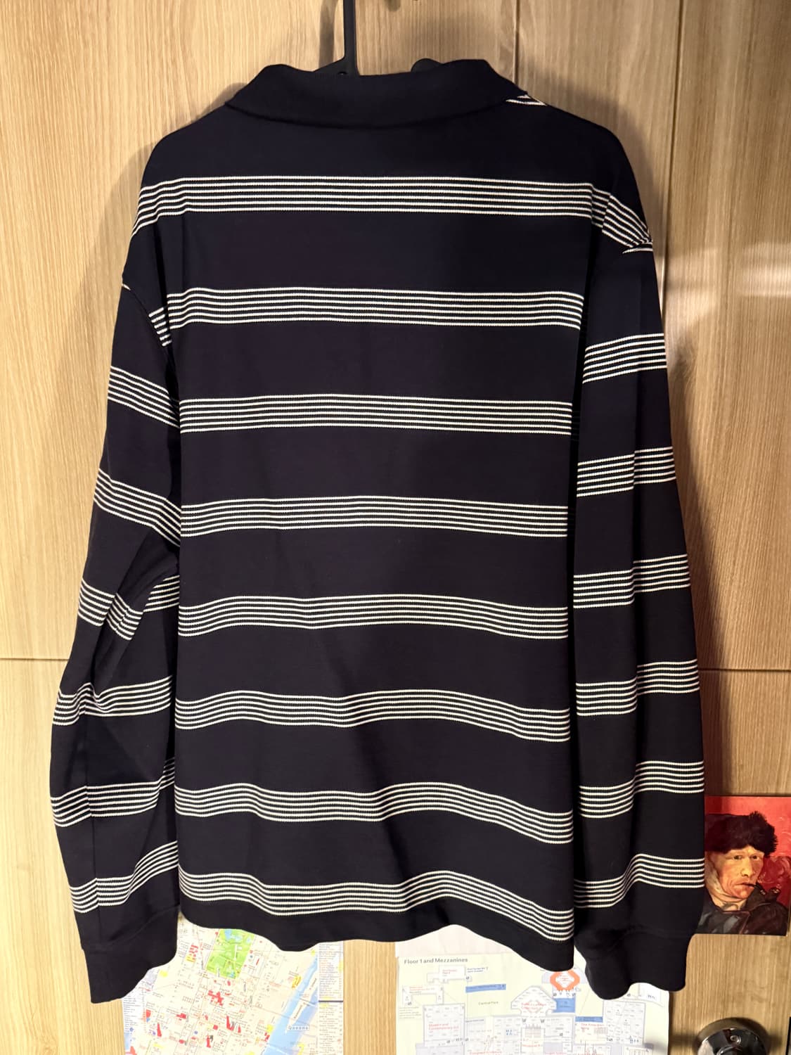 자라 스트라이프 카라 긴팔 L 상품이미지1