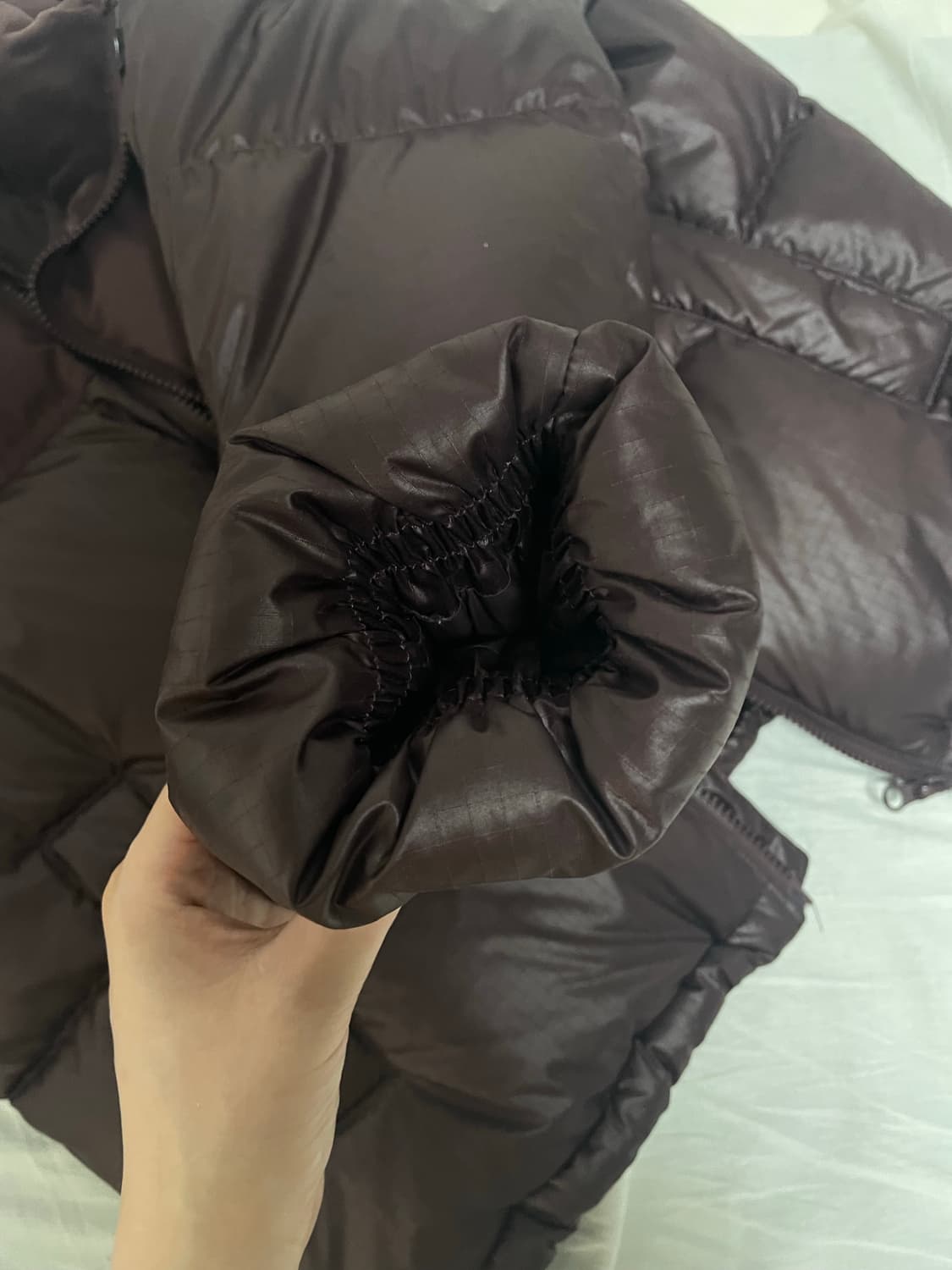 노스페이스 화이트라벨 노벨티 눕시 다운 자켓 코코아 브라운 상품이미지3