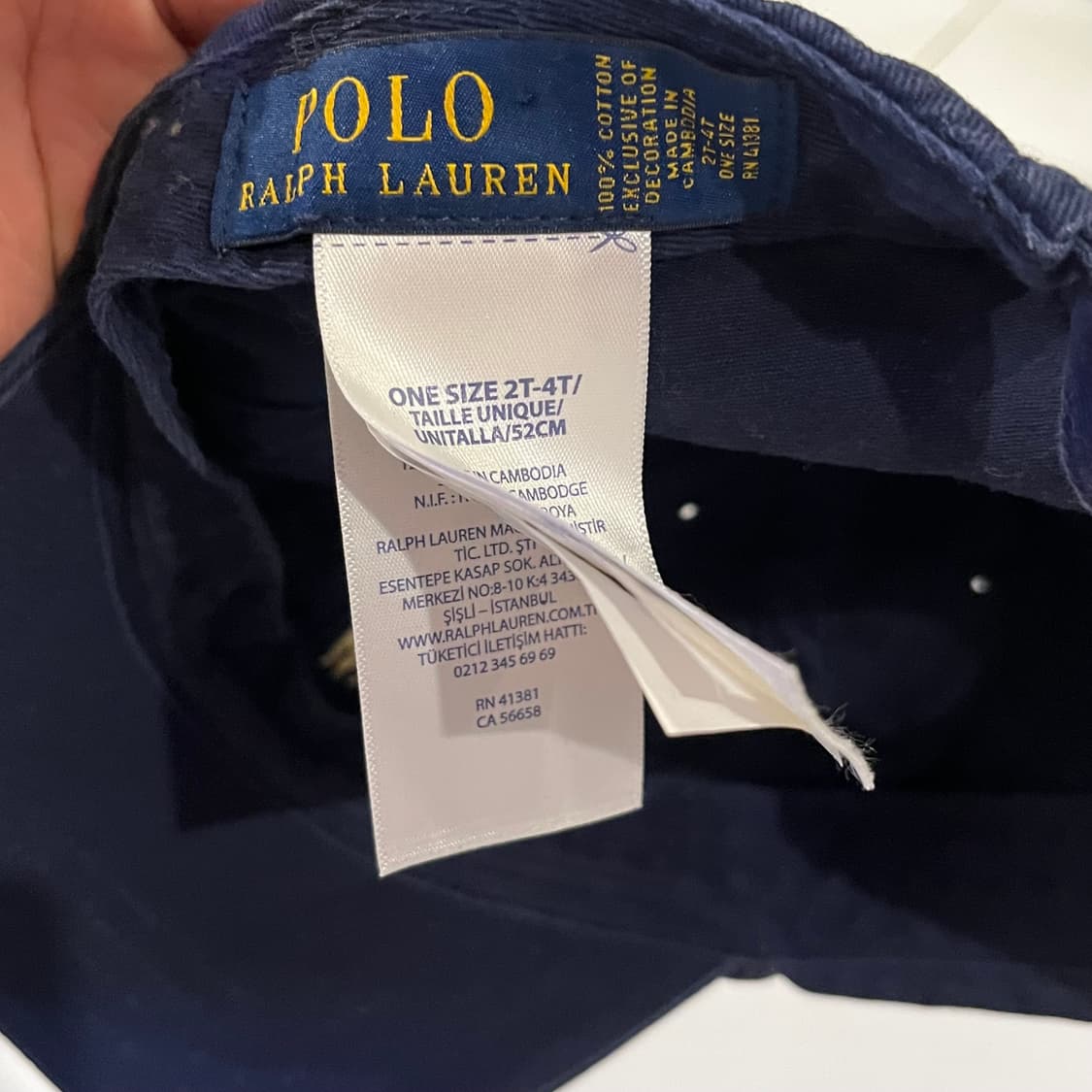 폴로 다크네이비 볼캡 키즈 상품이미지5