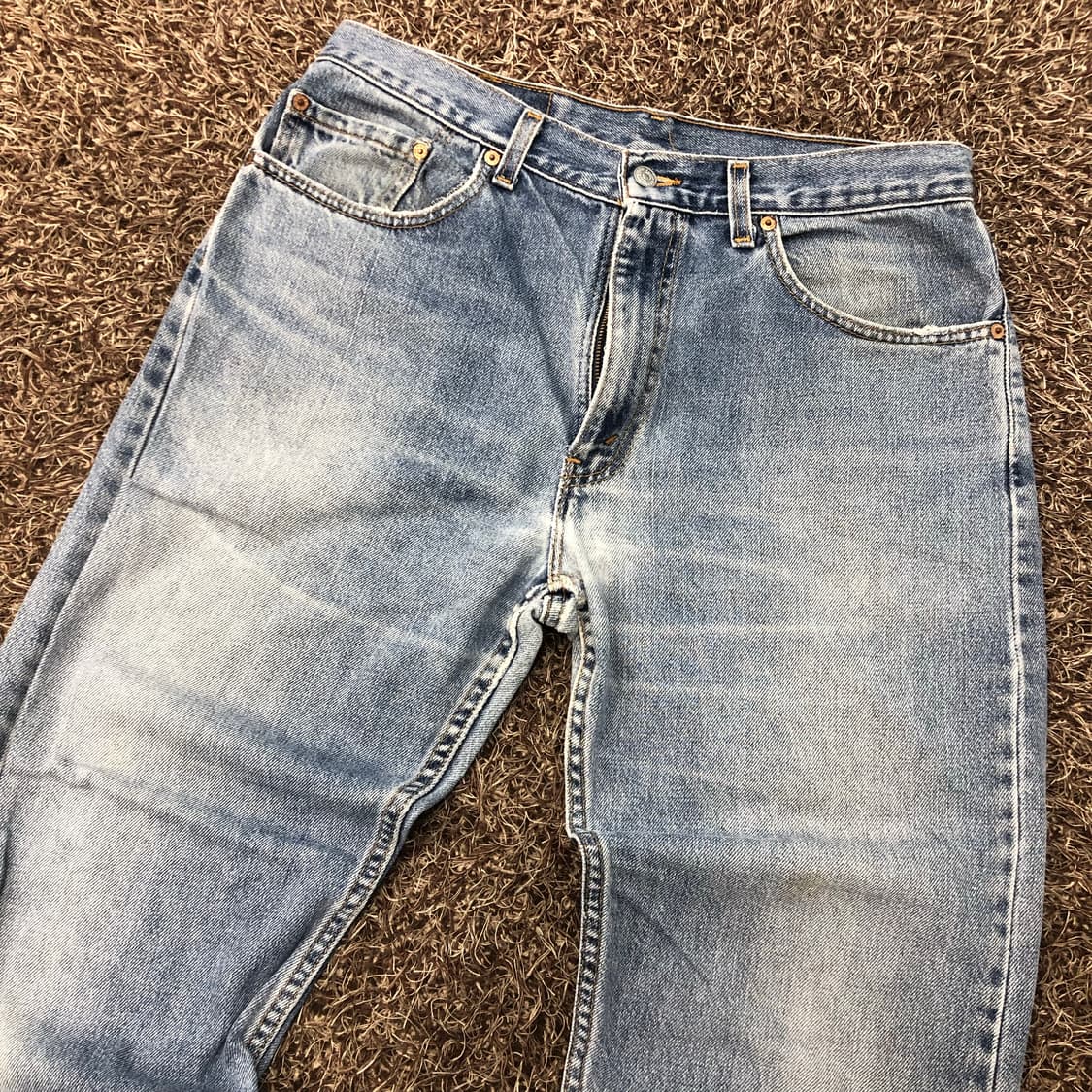 리바이스 505 USA 워싱 데님 팬츠 상품이미지3