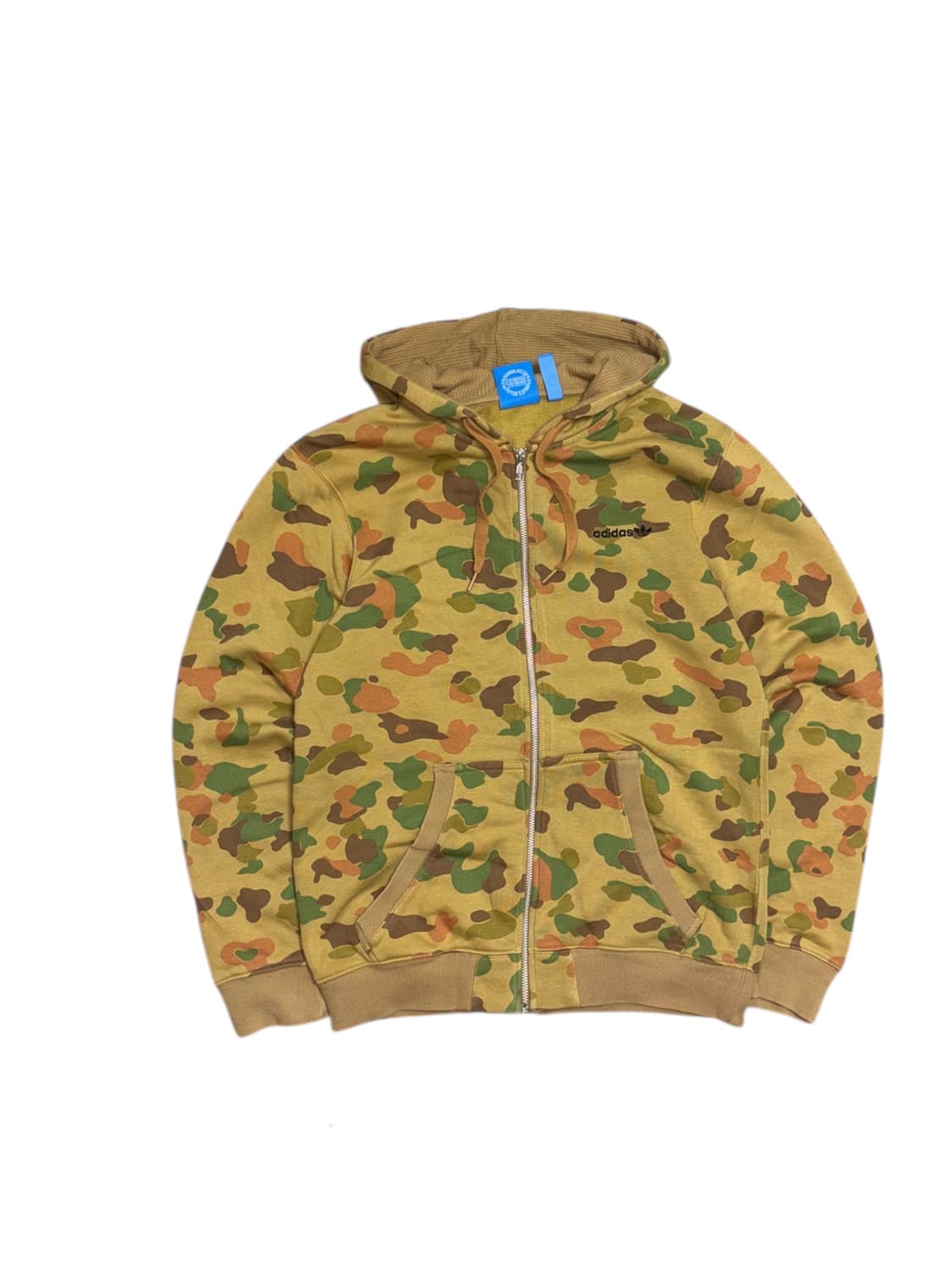 아디다스 카모 패턴 후드 집업 상품이미지3