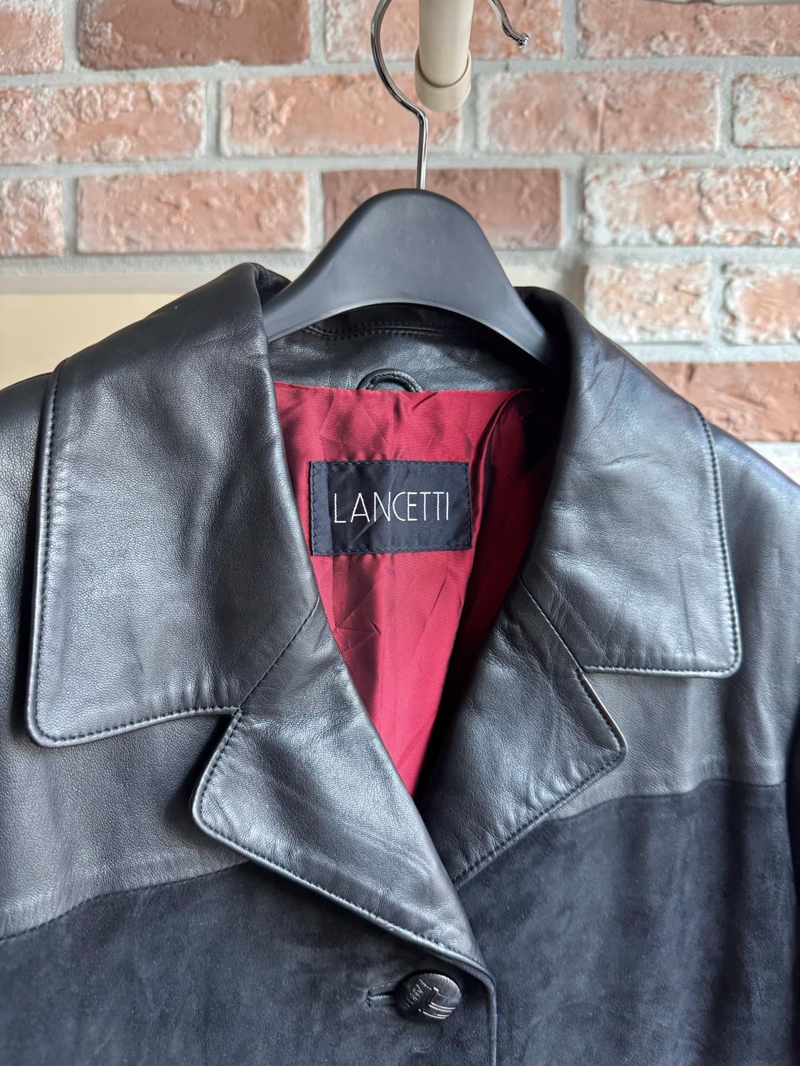 LANCETTI 램스킨 스트라이프 자켓 상품이미지3