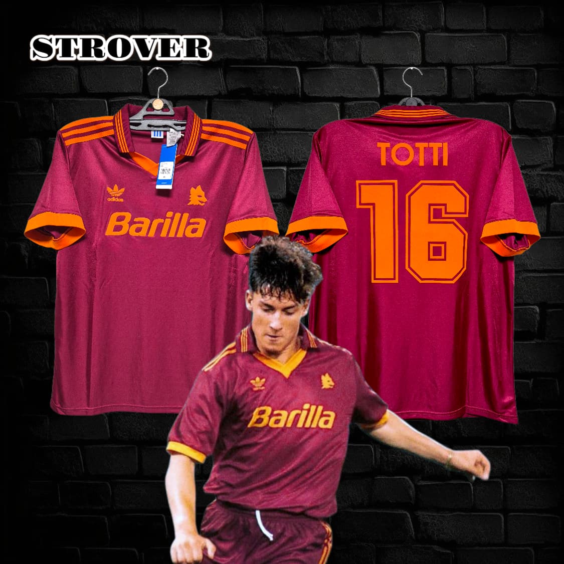 92/93 AS로마 토티 XL 상품이미지1