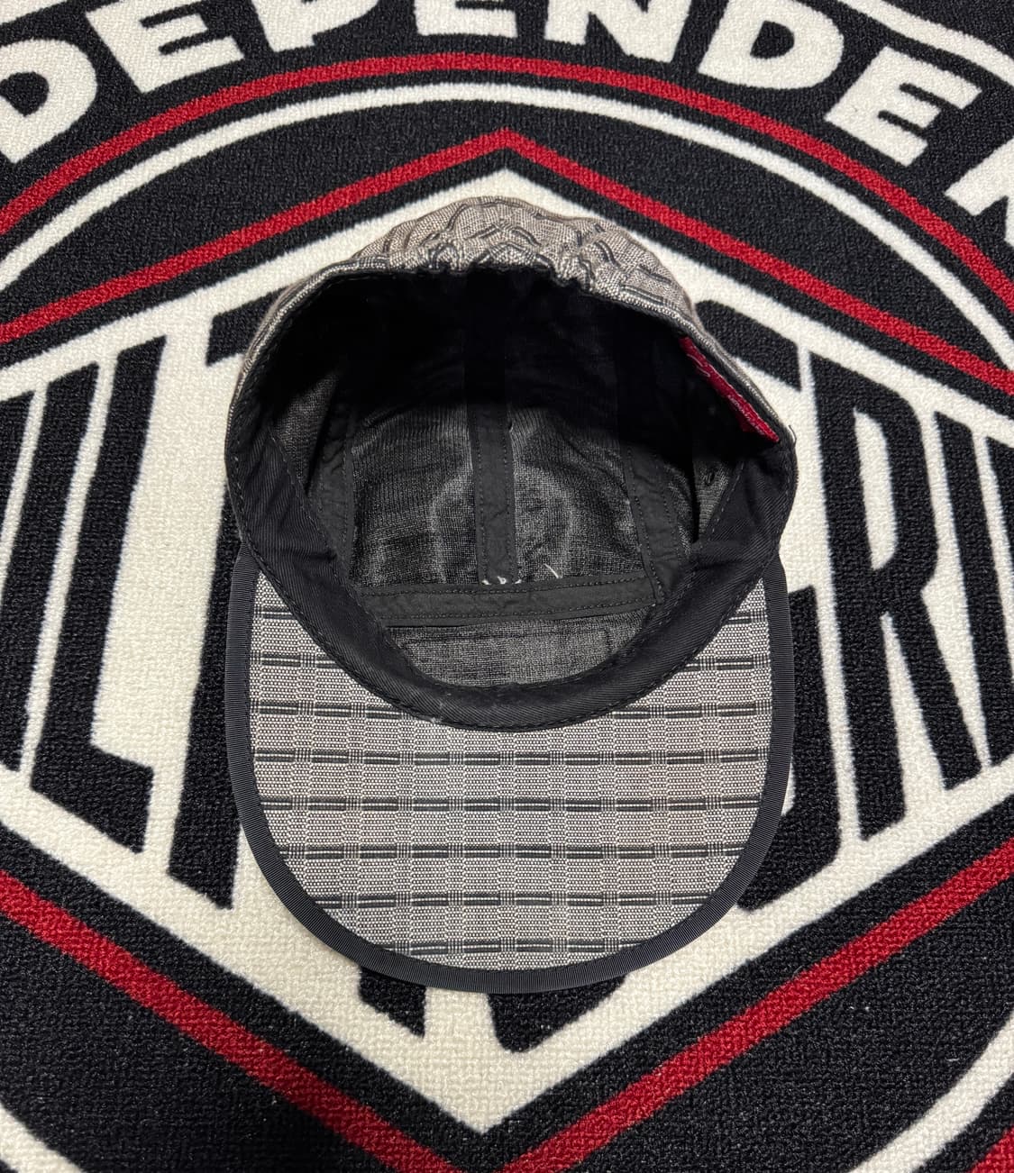 슈프림 네팔 우븐 스트라이프 피티드 캡 M/L 블랙 박스로고 상품이미지5