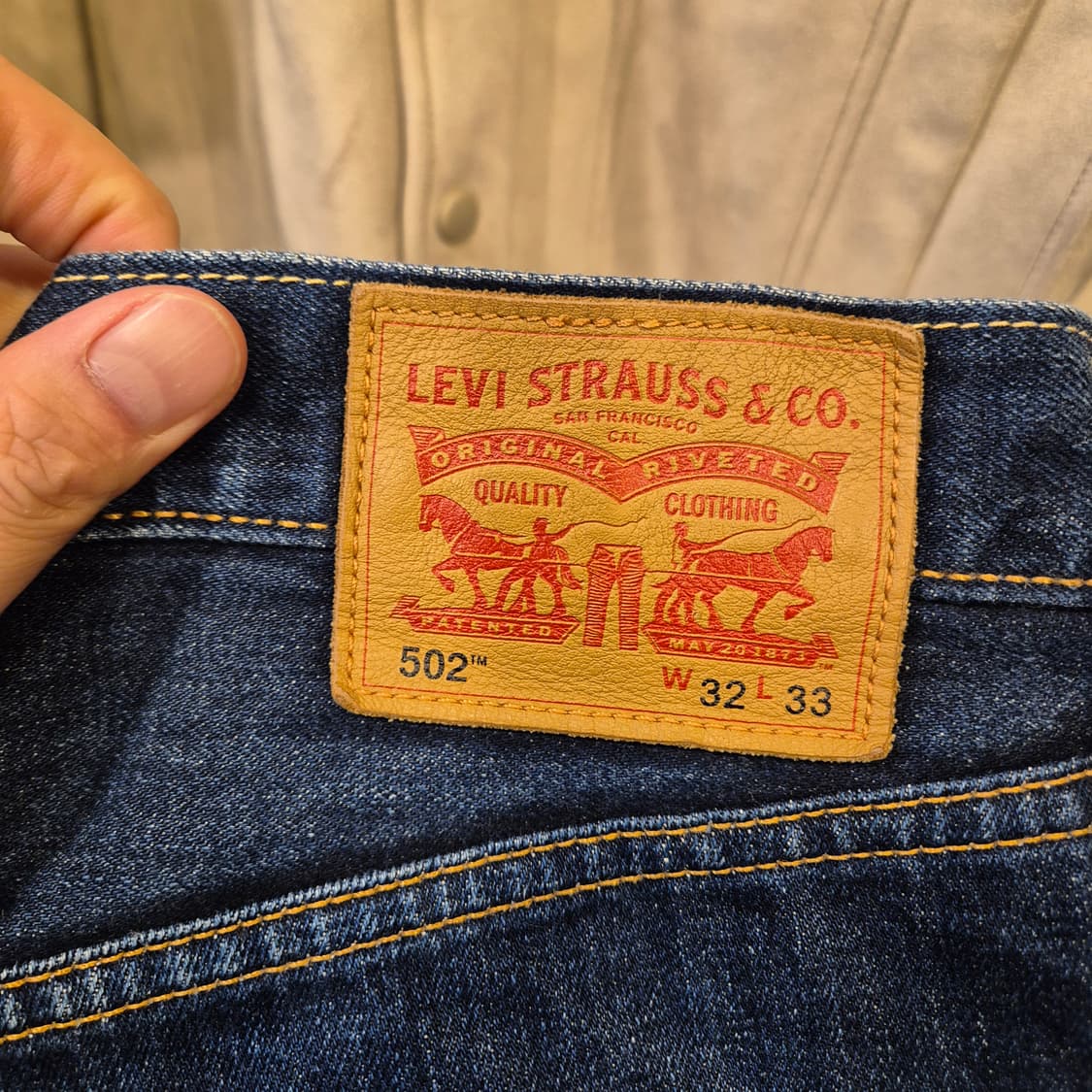 32인치 리바이스 502 청바지  상품이미지3