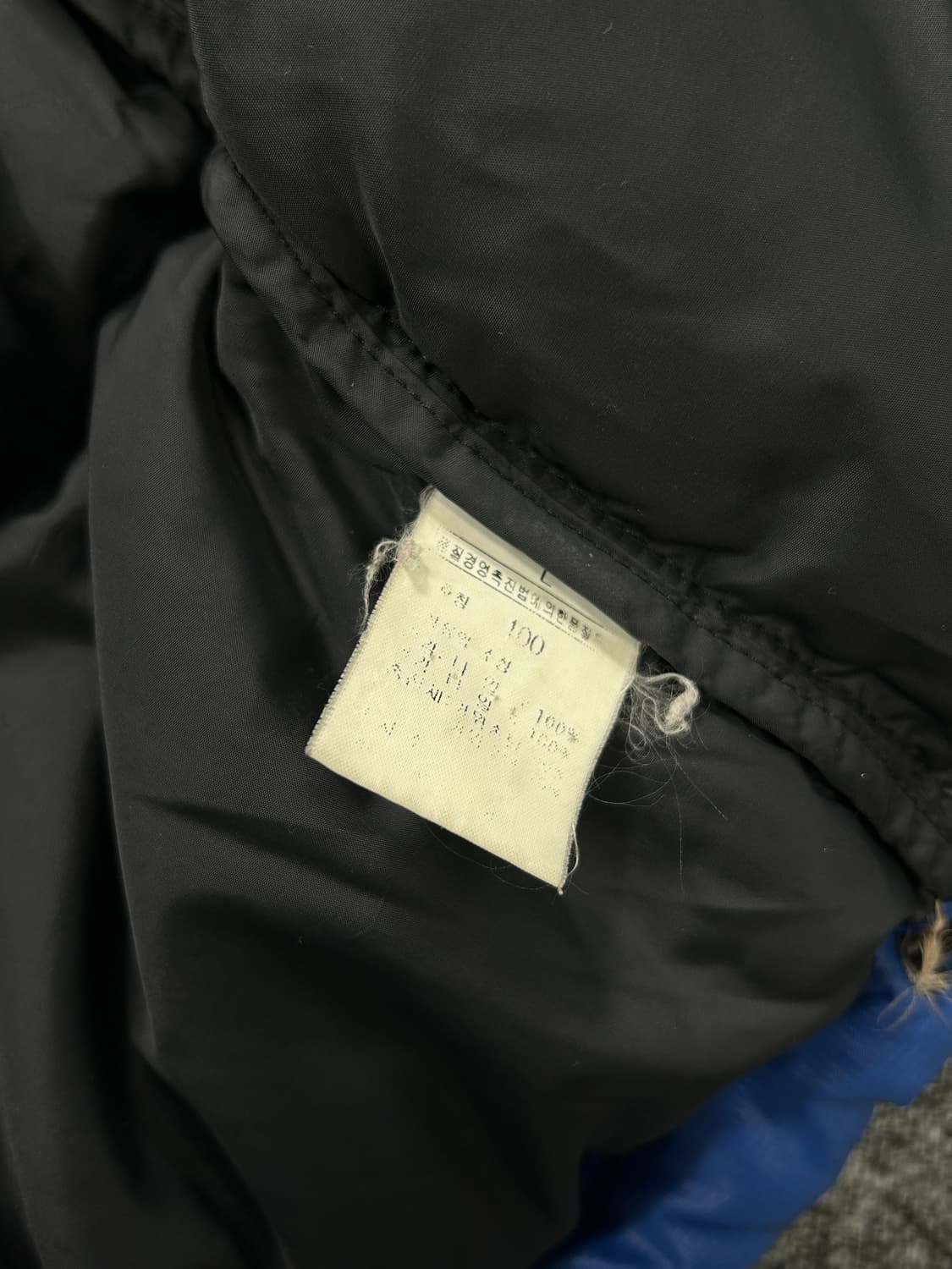 노스페이스 블루 눕시 패딩 자켓 L   상품이미지9