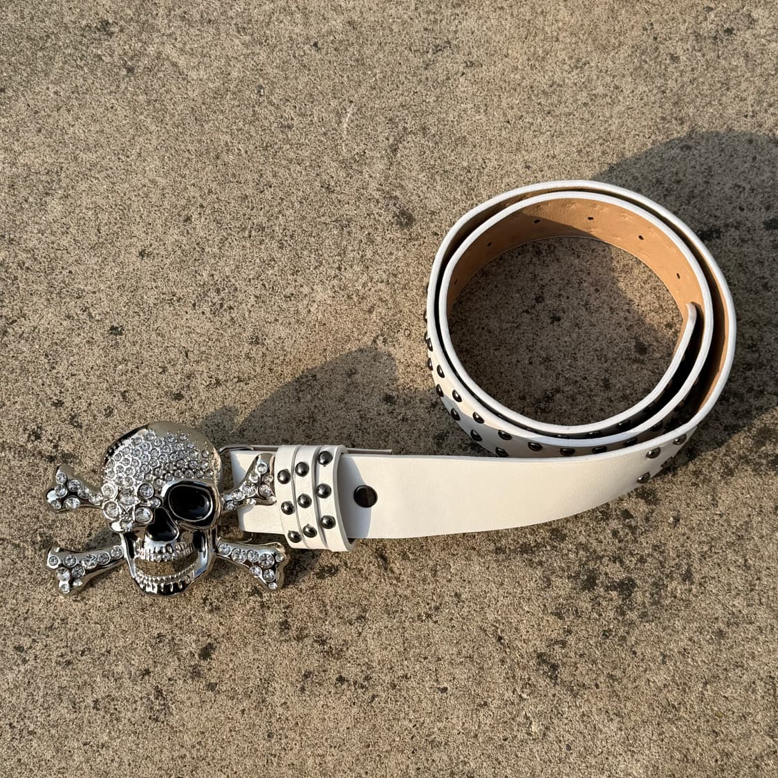 Vintage white belt 상품이미지1