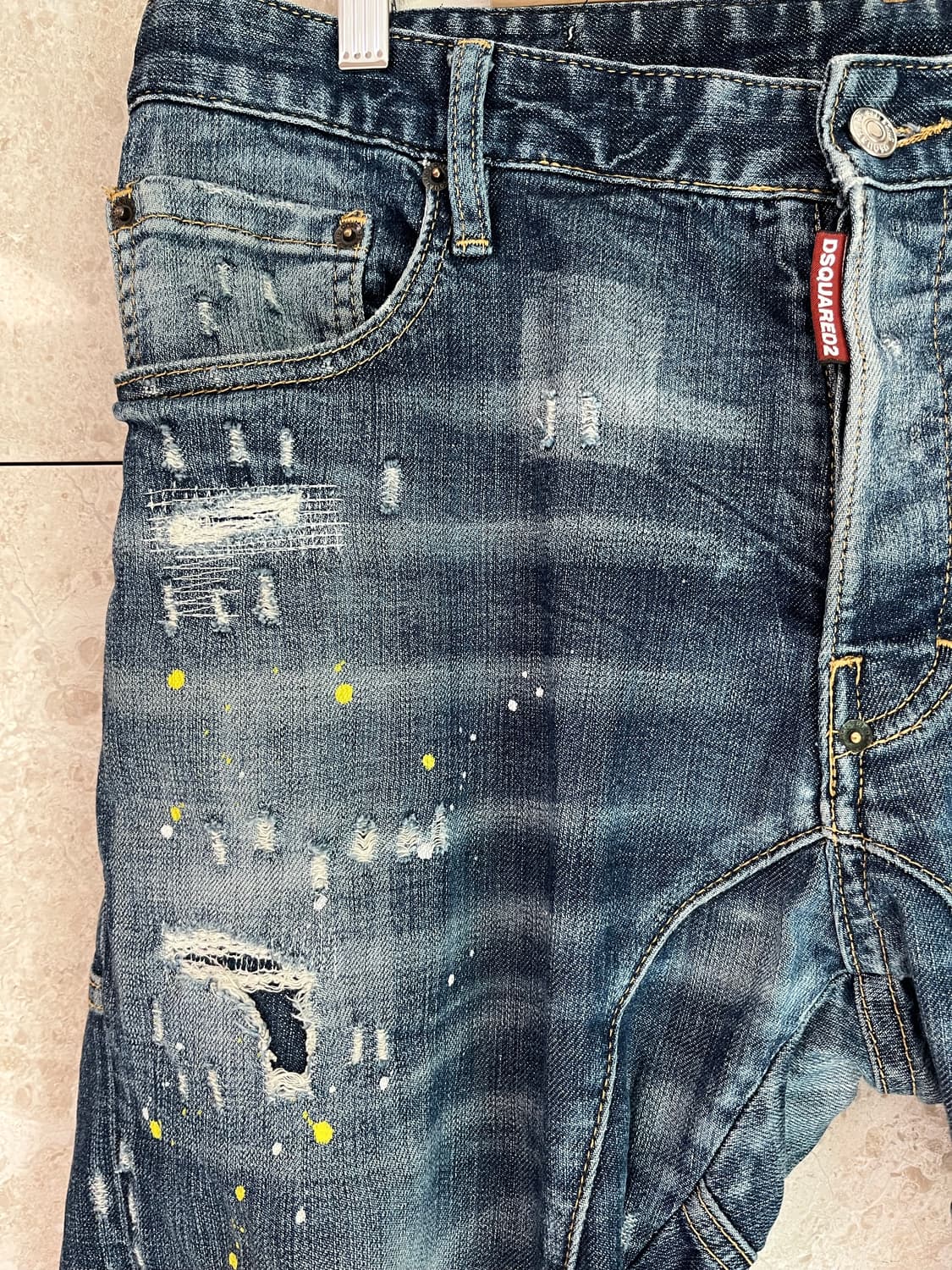 디스퀘어드2 페인트 스플래터 데님 48(34인치) 정품 상품이미지2