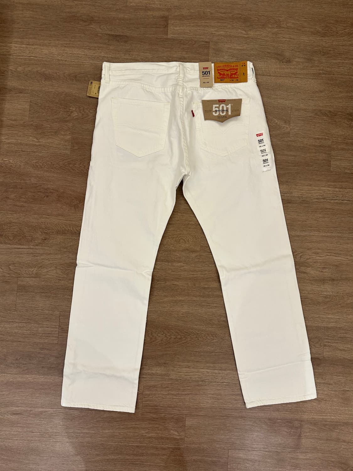 [새상품] 리바이스 501 화이트 진 35x30 상품이미지2