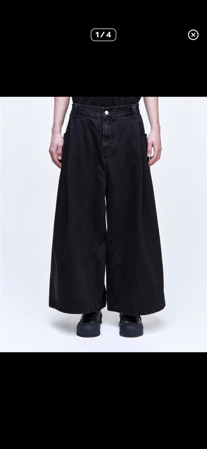 [44]송지오 크롭와이드 데님 팬츠 상품이미지1