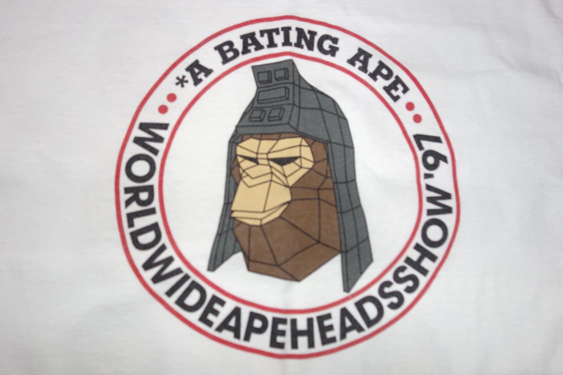 •1997베이프 World wide Ape Heads Show 반팔 상품이미지4
