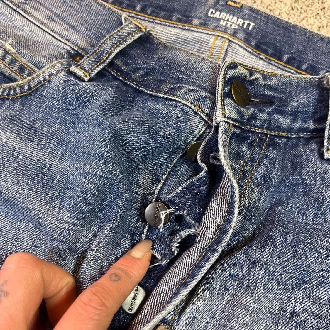 칼하트 WIP 데님팬츠 상품이미지8