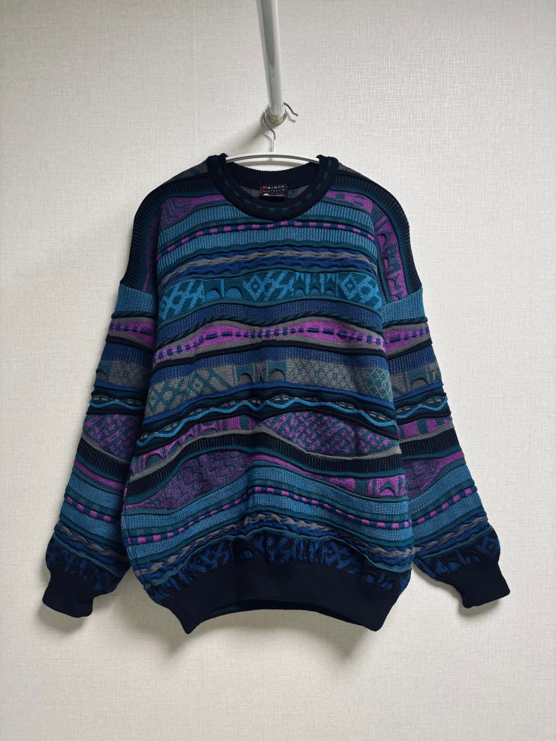 EMAROO AUSTRALIA 힙스포츠 퓨어 뉴울 패턴 니트 상품이미지1