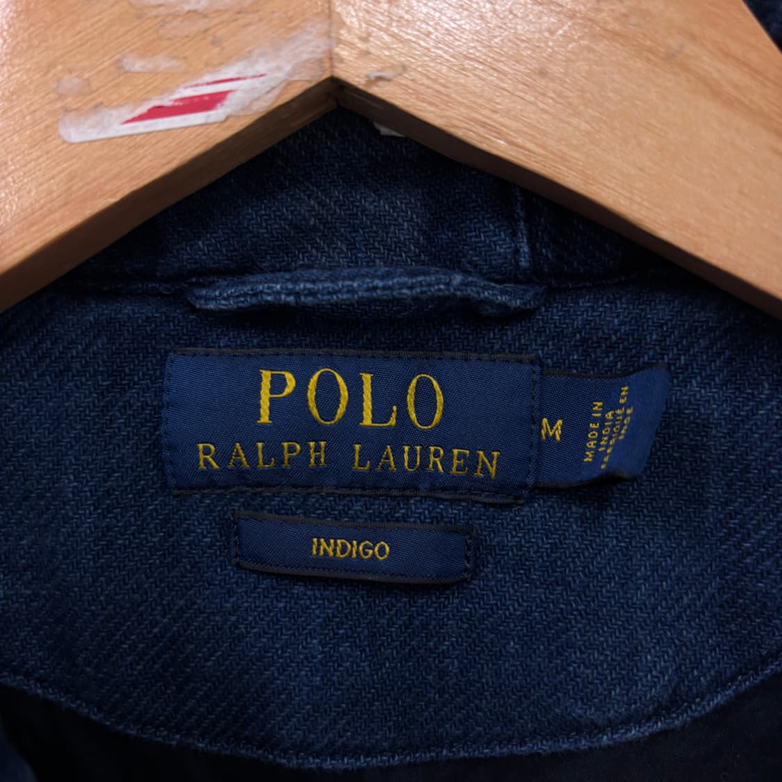 폴로 인디고 패치워크 셔츠 자켓 상품이미지4