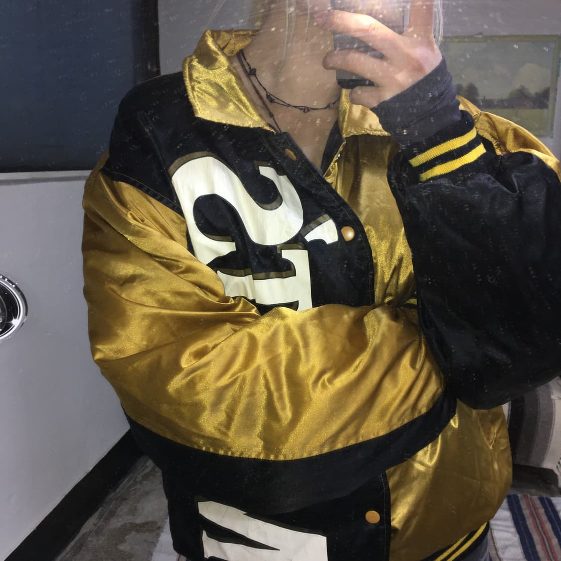 투티/0253 산토리몰츠 MALTS 리버시블 구스다운패딩 일본빈티지 XL 상품이미지2