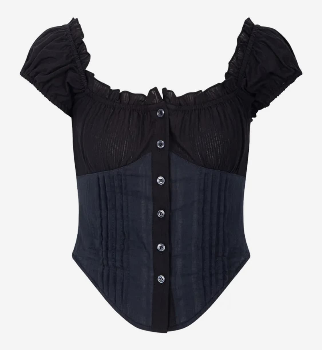 플리즈노팔로우 cindy shirt top black 상품이미지1