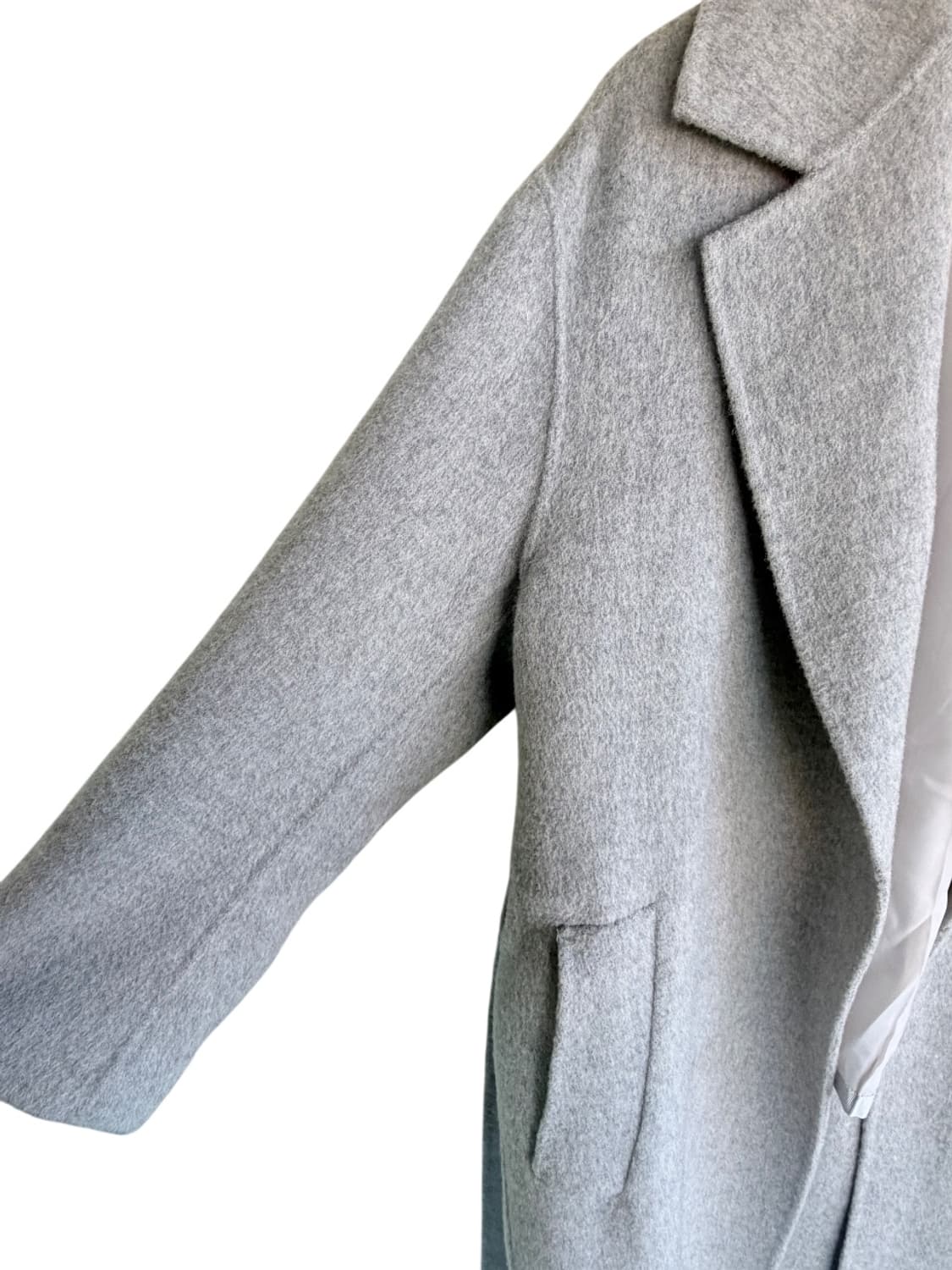 (택포) 뮤제 마넷 캐시미어 블렌드 울코트 소프트그레이 38(M) 상품이미지6