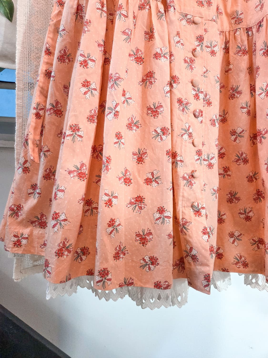 러블리 패턴 캉캉 롱스커트 상품이미지4